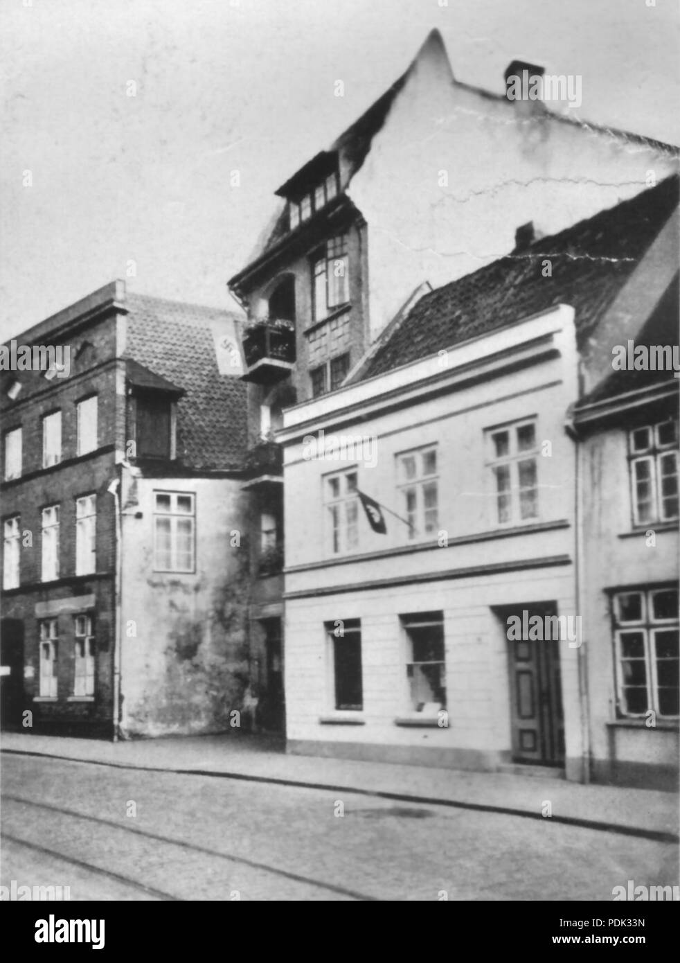 Old buildings restoration Black and White Stock Photos & Images - Alamy