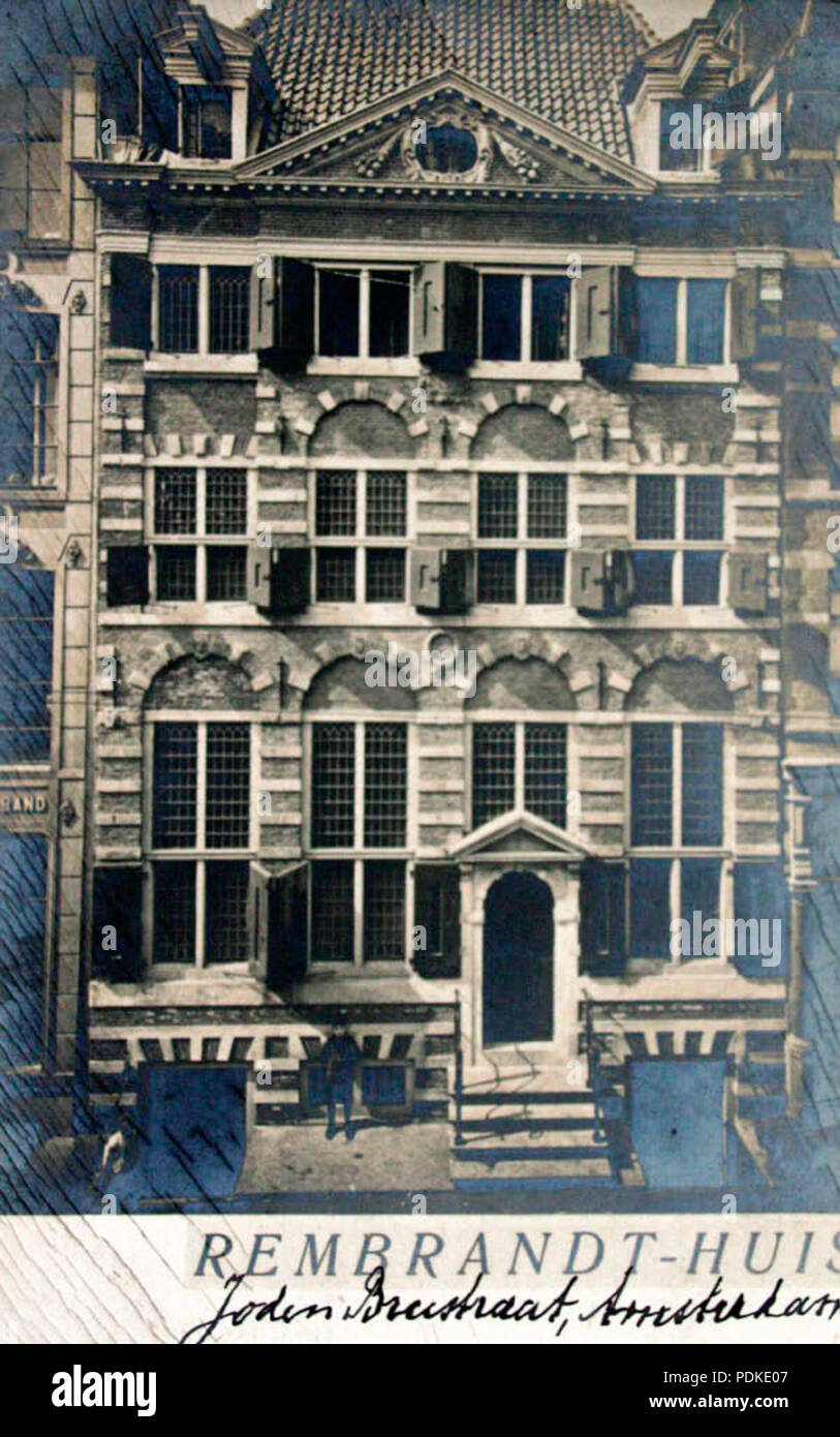 170 Joden Breestraat, Rembrandthuis ansichtkaart 2 Stock Photo