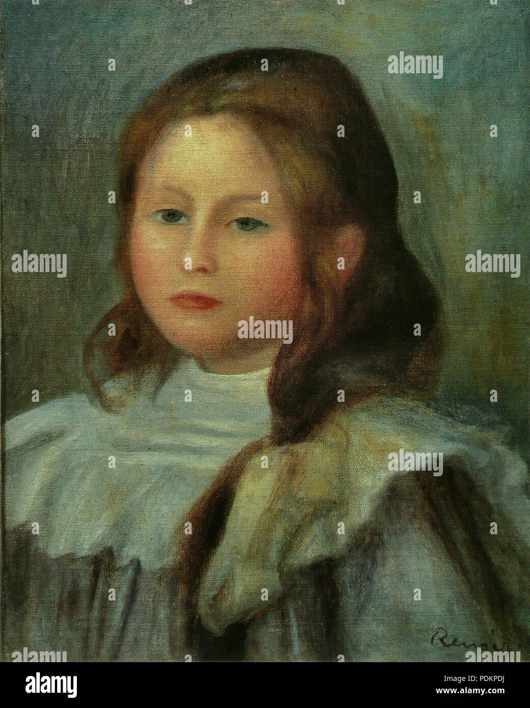 1 Pierre-Auguste Renoir - Portrait d'enfant Stock Photo - Alamy