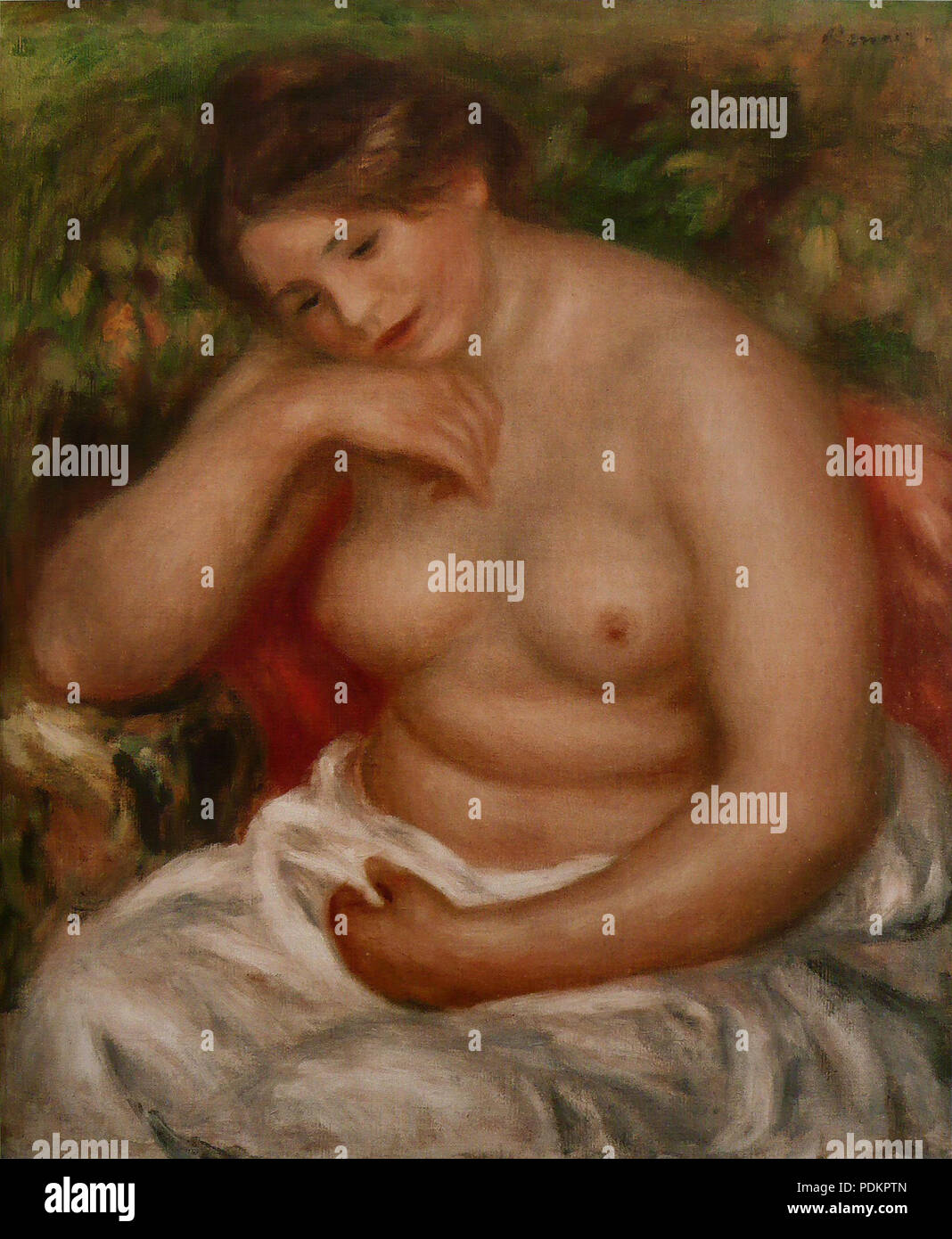 28 Pierre-Auguste Renoir - Dormeuse Stock Photo