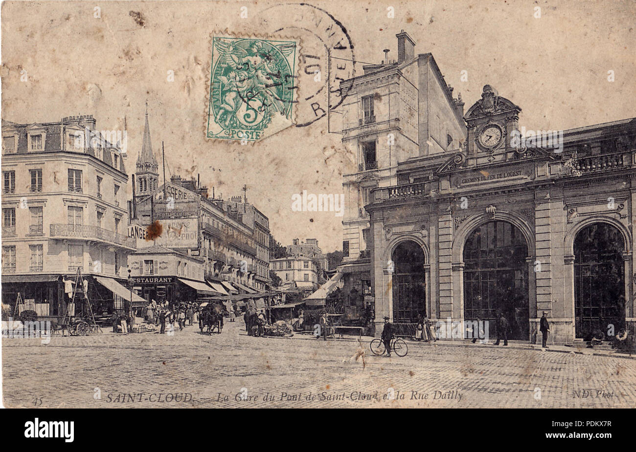 234 ND 45 SAINTCLOUD La Gare du Pont de SaintCloud et la Rue Dailly Stock Photo Alamy 234 ND 45 SAINTCLOUD La Gare du Pont de SaintCloud et la Rue Dailly Stock Photo Alamy