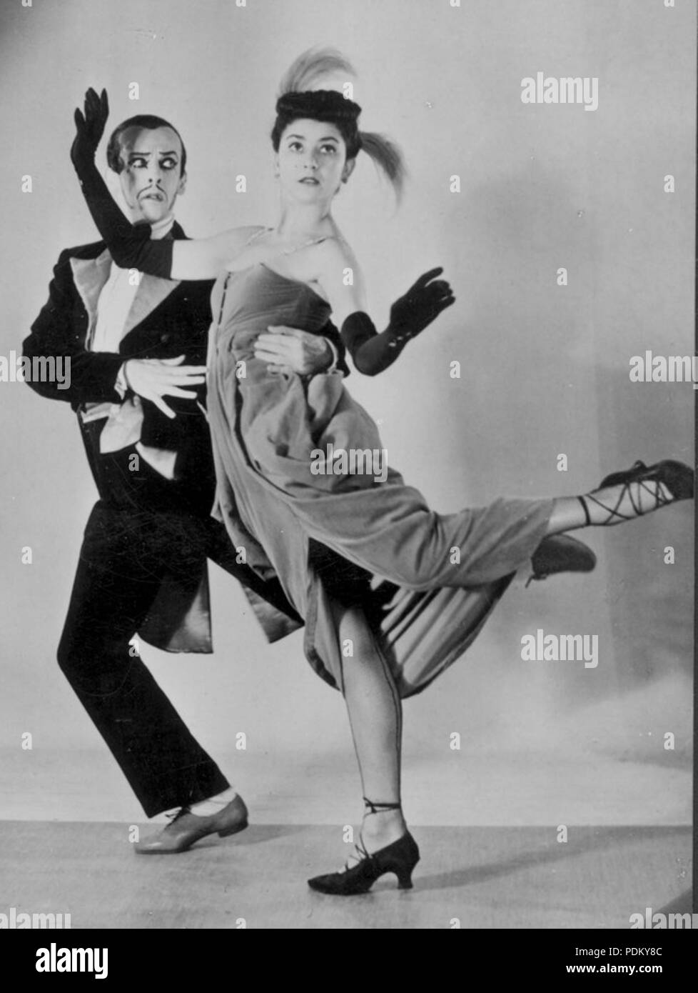 126 Robert Helpmann and Margot Fonteyn, Facade - Anthony (17590713096)-crop Stock Photo