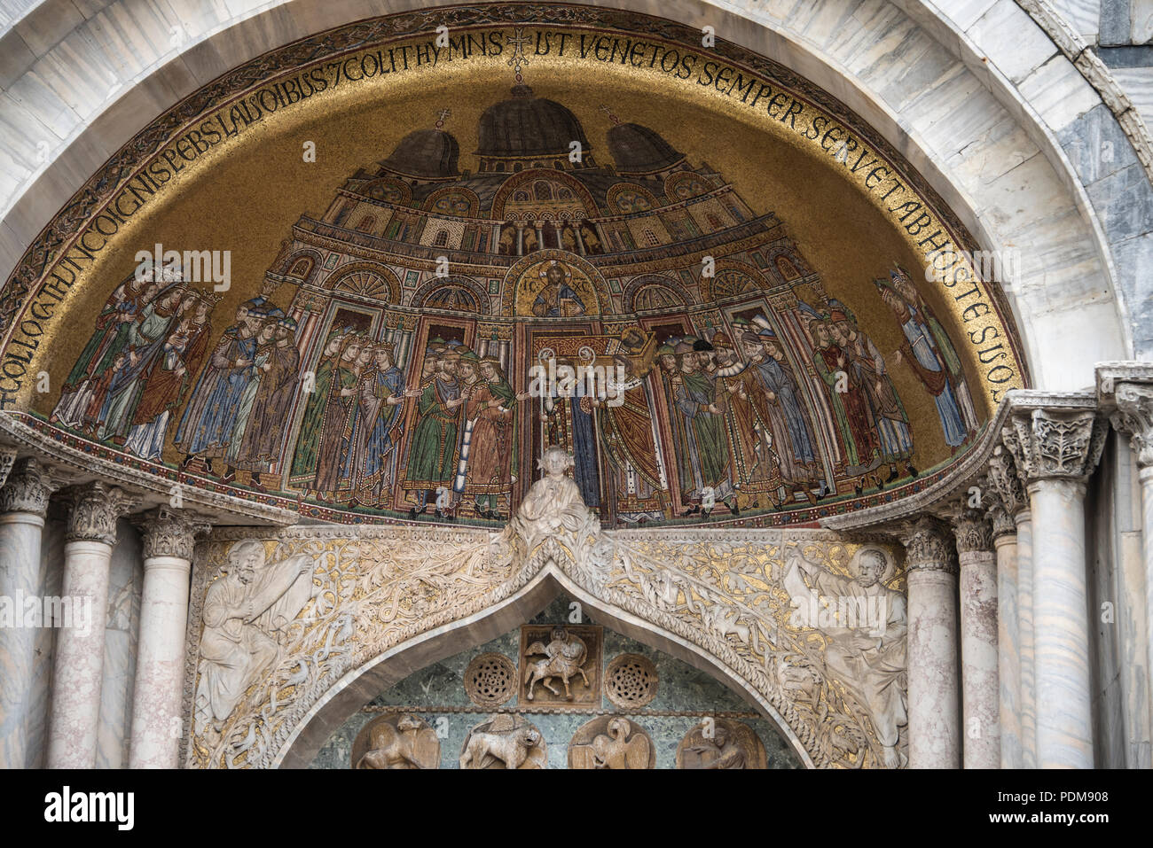 Mosaic Depicting The Placing Of St Mark s Remains In The Basilica Of St mosaic-depicting-the-placing-of-st-mark-s-remains-in-the-basilica-of-st