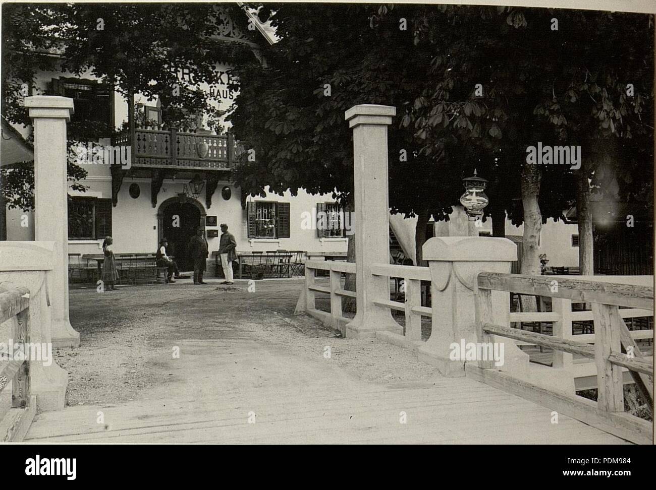 Annabrücke über die Drau bei GRAFENSTEIN. Aufgenommen am 5. August 1916. Stock Photo