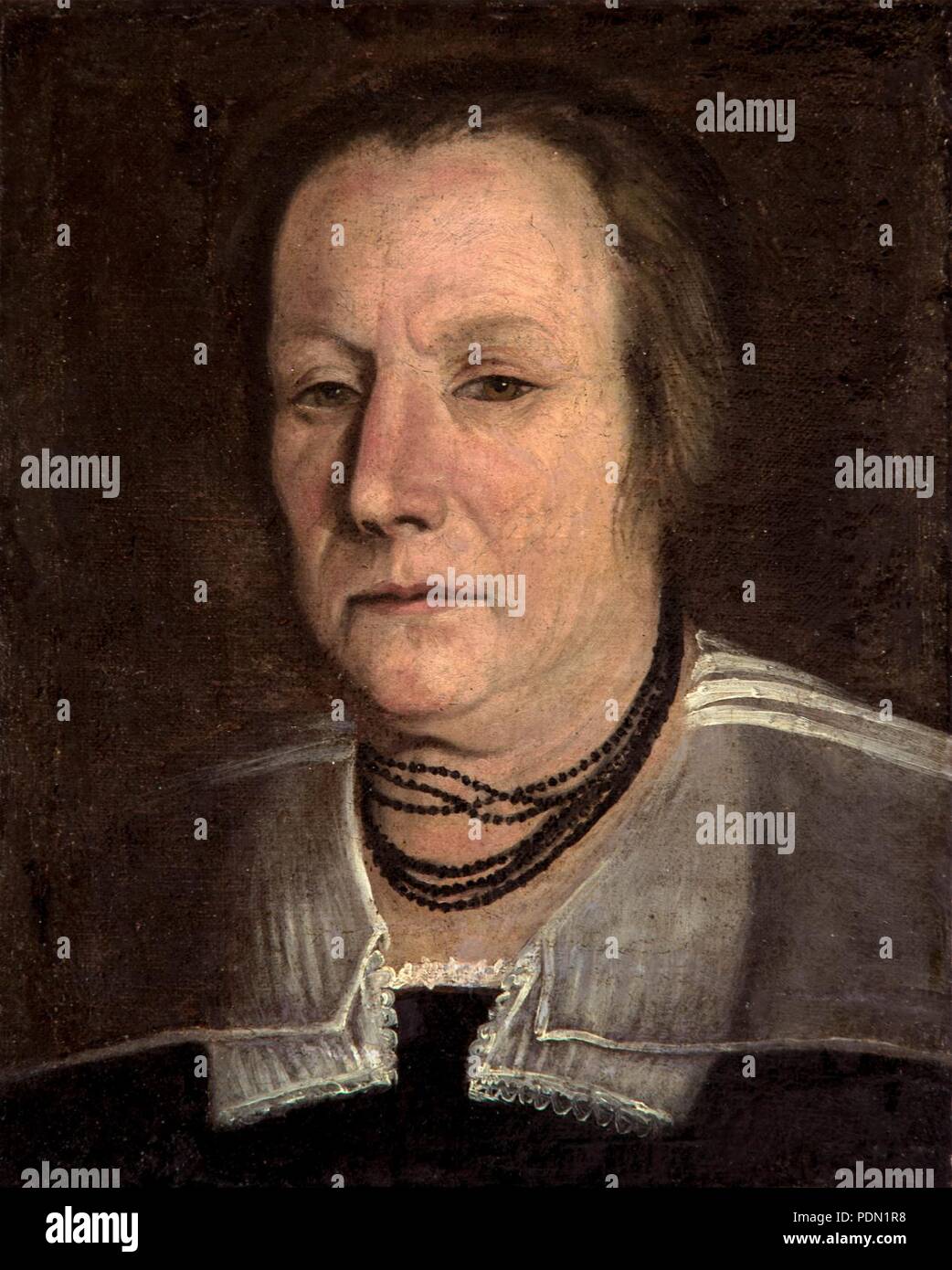 Annibale Carracci, ritratto di vecchia Stock Photo Alamy