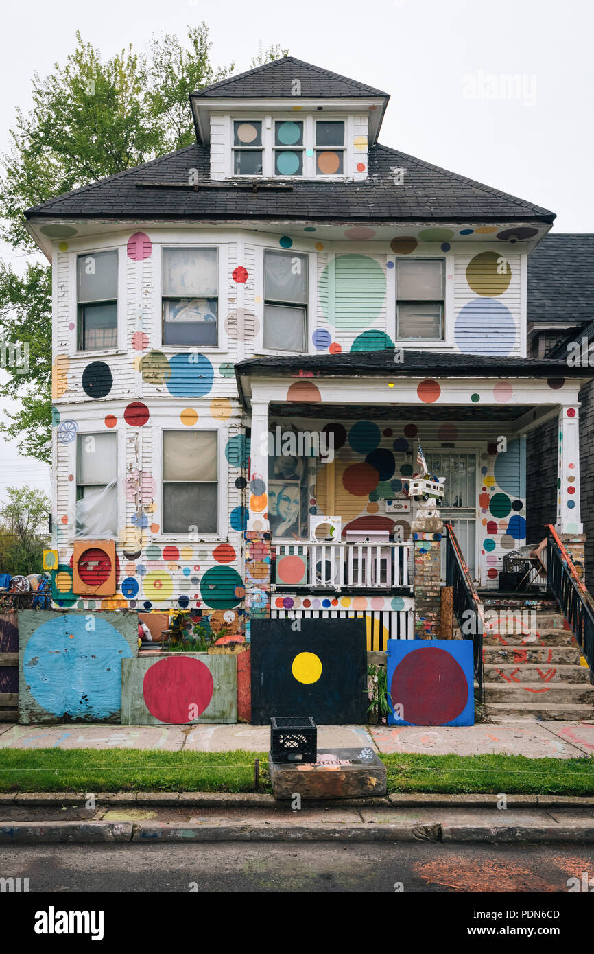 House at the Heidelberg Project, in Detroit, Michigan Stock Photo Alamy