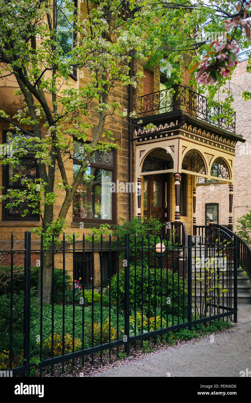 Houses in Lincoln Park, Chicago, Illinois Stock Photo Alamy