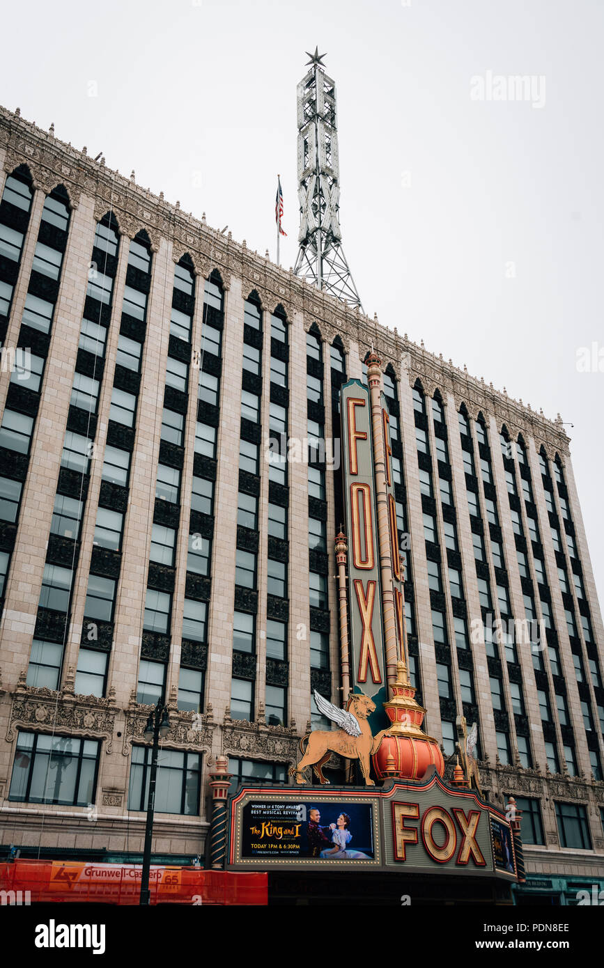 The Fox Theater, in Detroit, Michigan Stock Photo Alamy