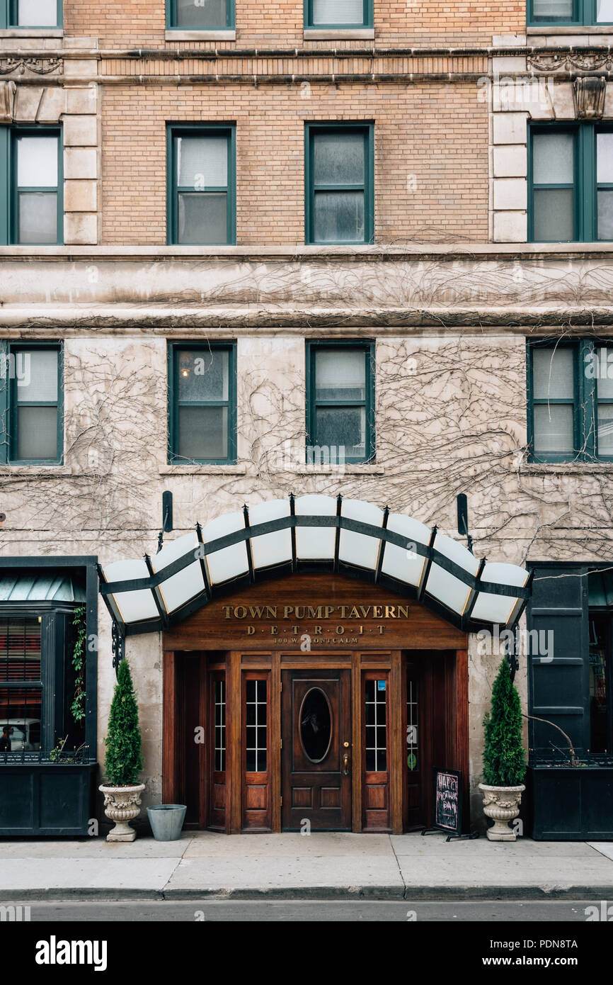 The Town Pump Tavern, in Detroit, Michigan Stock Photo