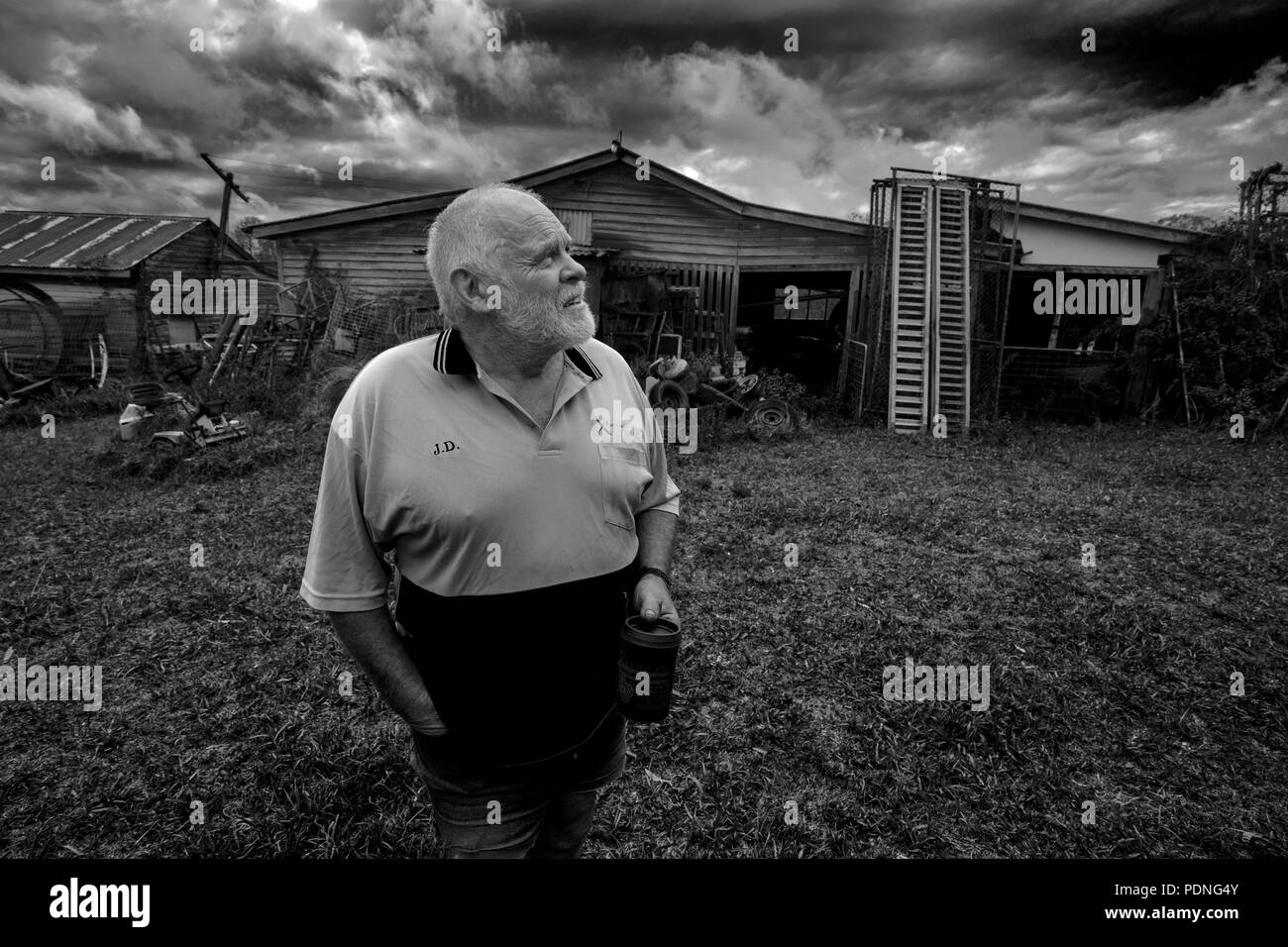 Farmer Black and White Stock Photos & Images - Alamy