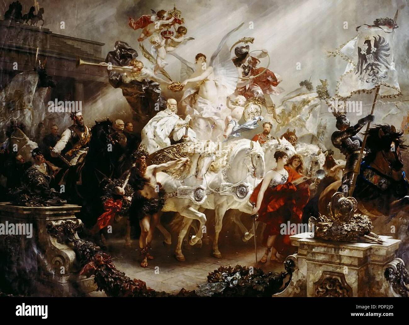 Apotheosis of Kaiser Wilhelm by Ferdinand Keller 1888 Stock Photo Alamy