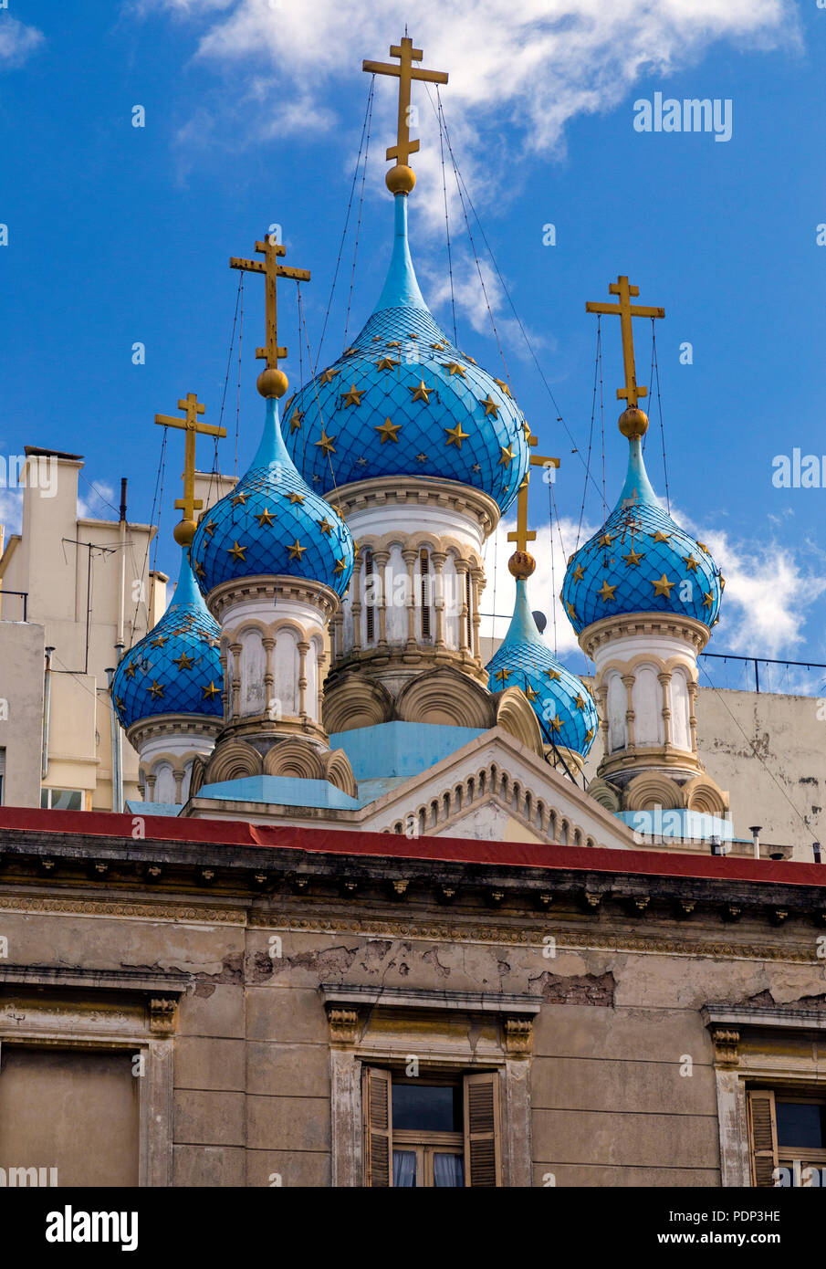 Russian Orthodox Church. San Telmo, Buenos Aires, Argentina. Stock Photo