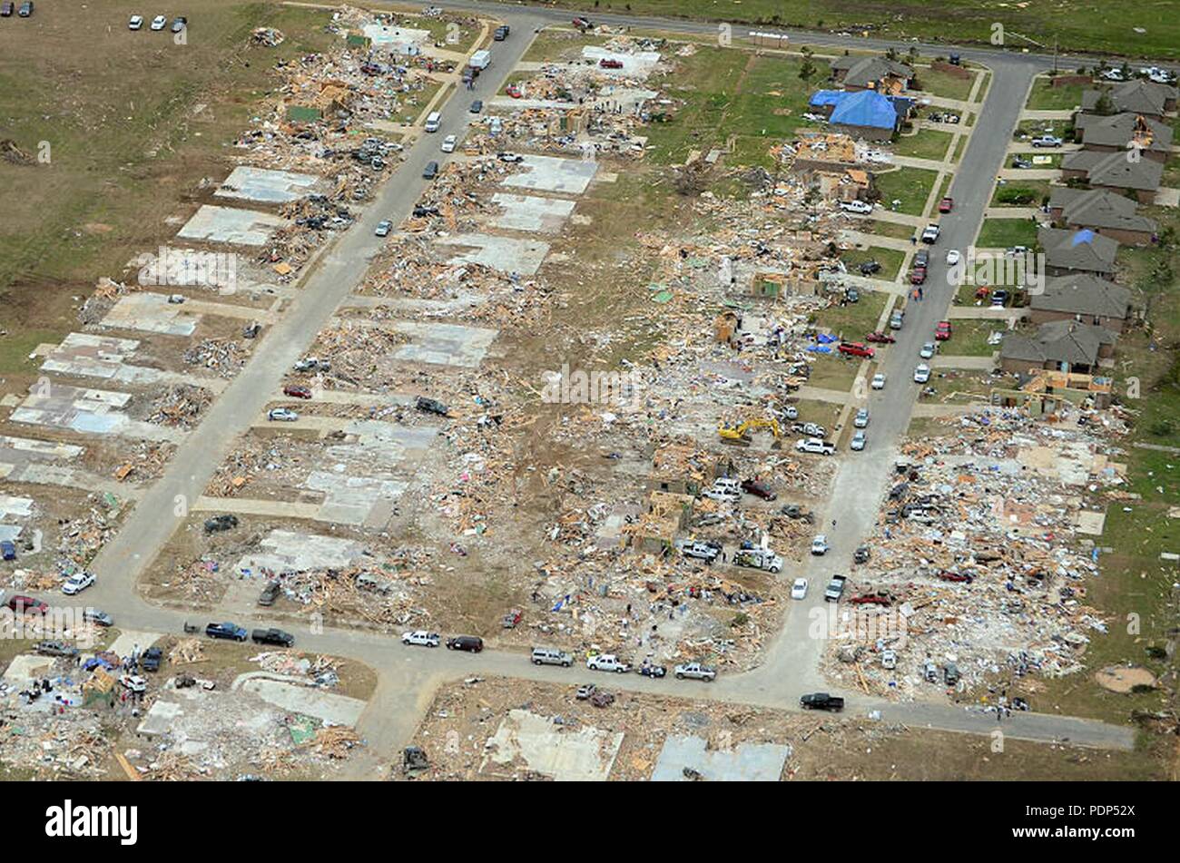 Tornado damage aerial hi-res stock photography and images - Alamy