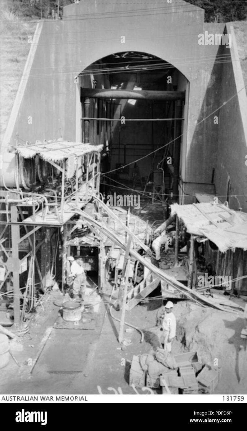 2 131759 &quot;C&quot; STORAGE, A REINFORCED CONCRETE CAVERN BUILT INTO THE SIDE OF A HILL AT THE FORMER TOKYO 2ND ARMY ARSENAL Stock Photo