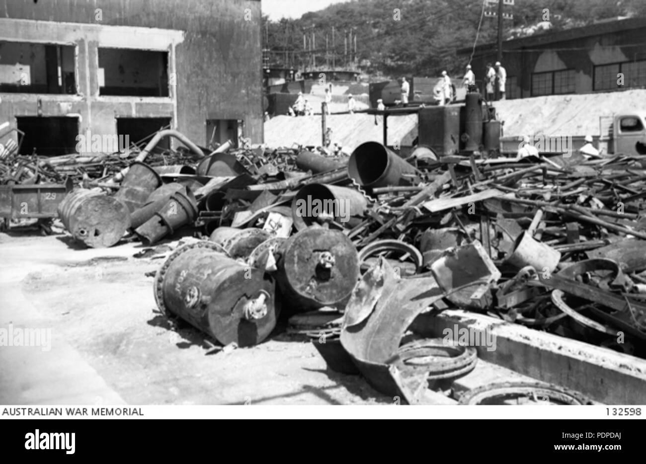 2 132598 MACHINERY AND FITTINGS FROM THE MUSTARD GAS PLANT Stock Photo Alamy