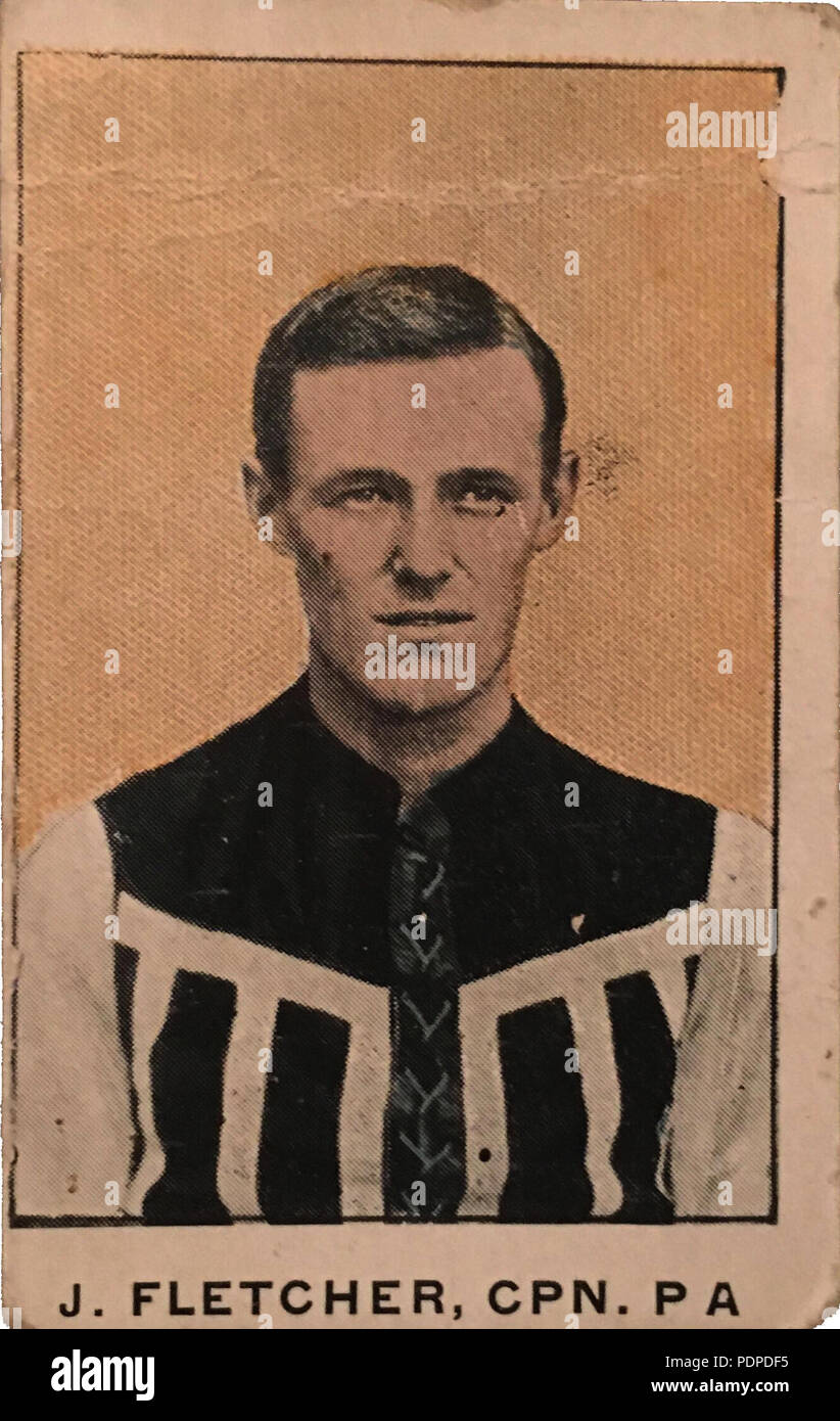 3 1906 Jack Fletcher Port Adelaide card, Feb 2018 Stock Photo Alamy