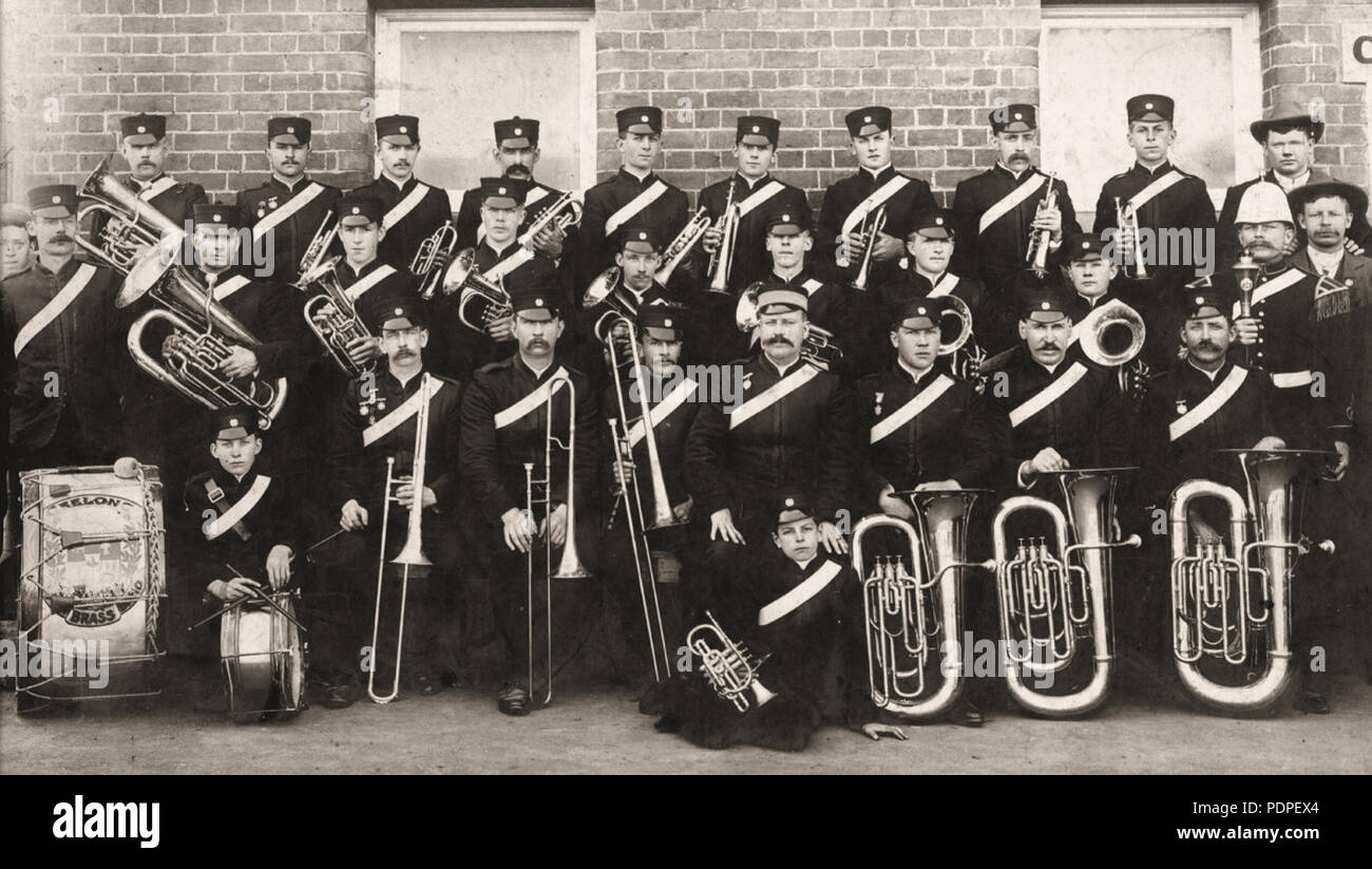16 Australia Geelong Brass Band, 1904 Stock Photo Alamy