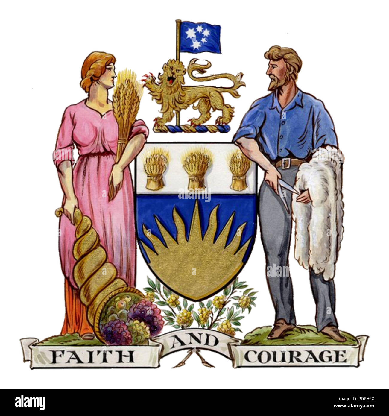 35 Coat of Arms of South Australia 19361984 Stock Photo Alamy