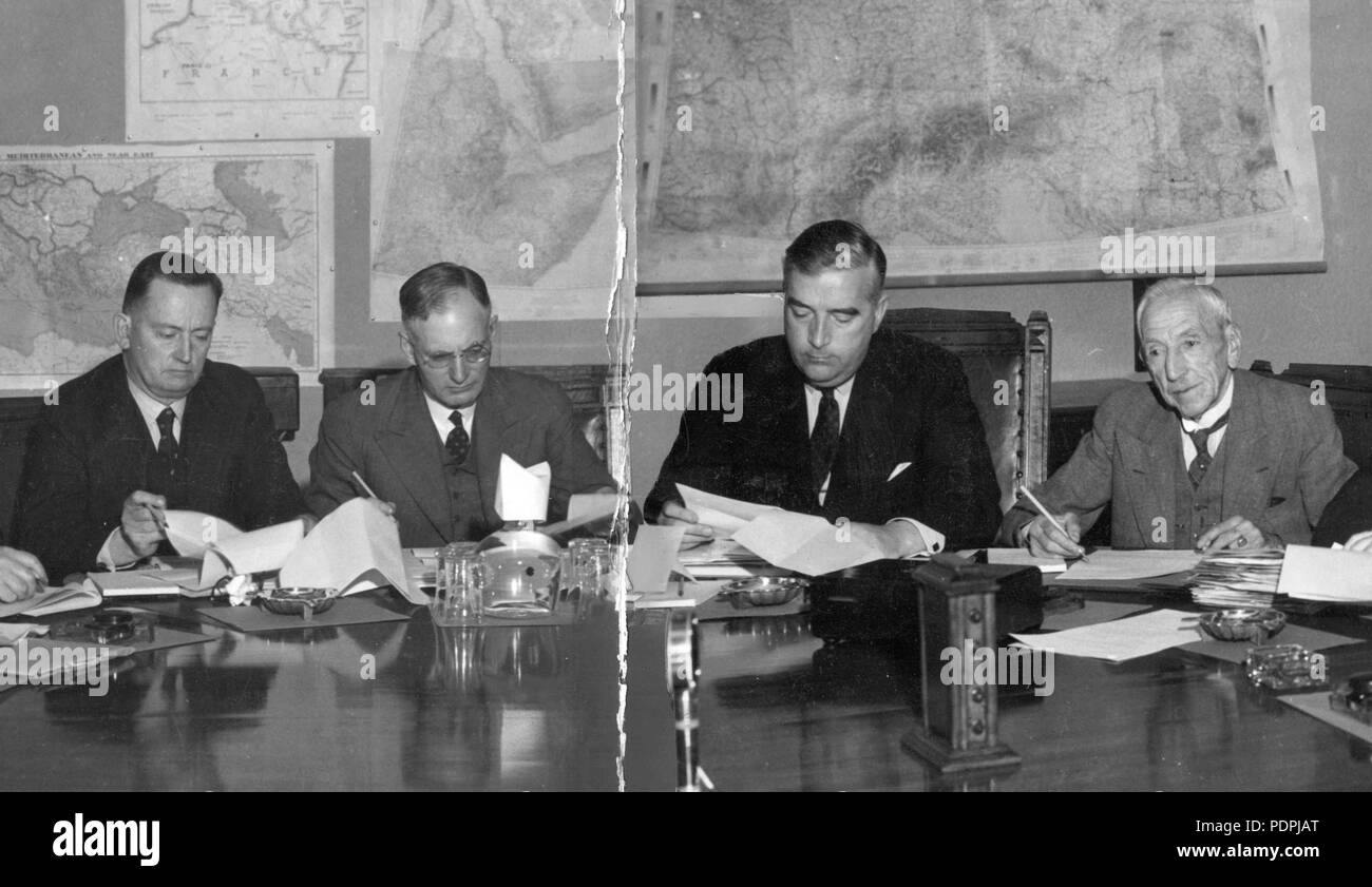 47 Four prime ministers Stock Photo