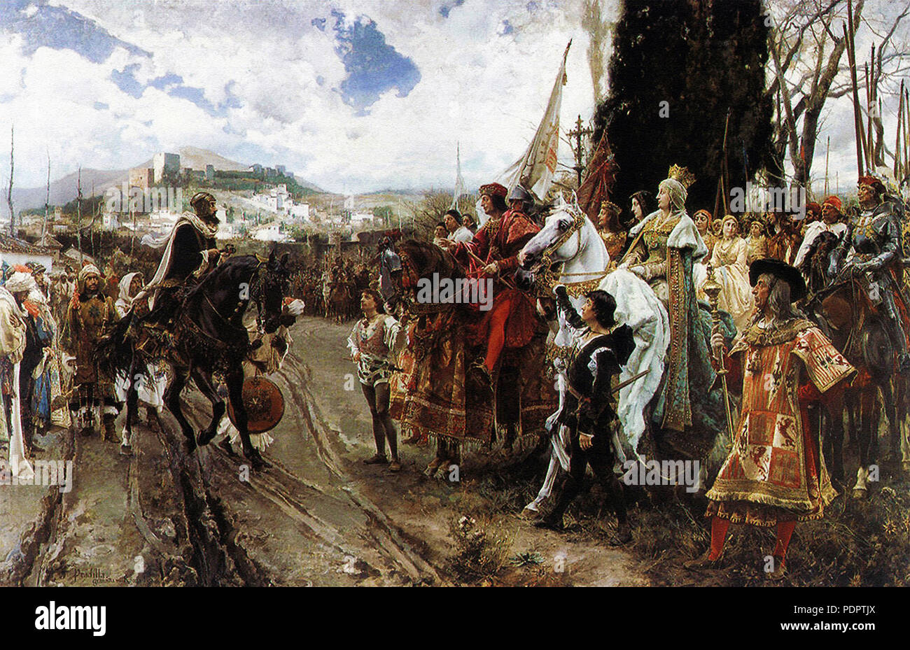 21 La Rendición de Granada (Francisco Pradilla Stock Photo - Alamy