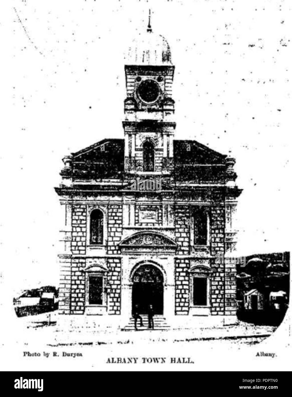 11 Albany Town Hall 1897 Stock Photo Alamy