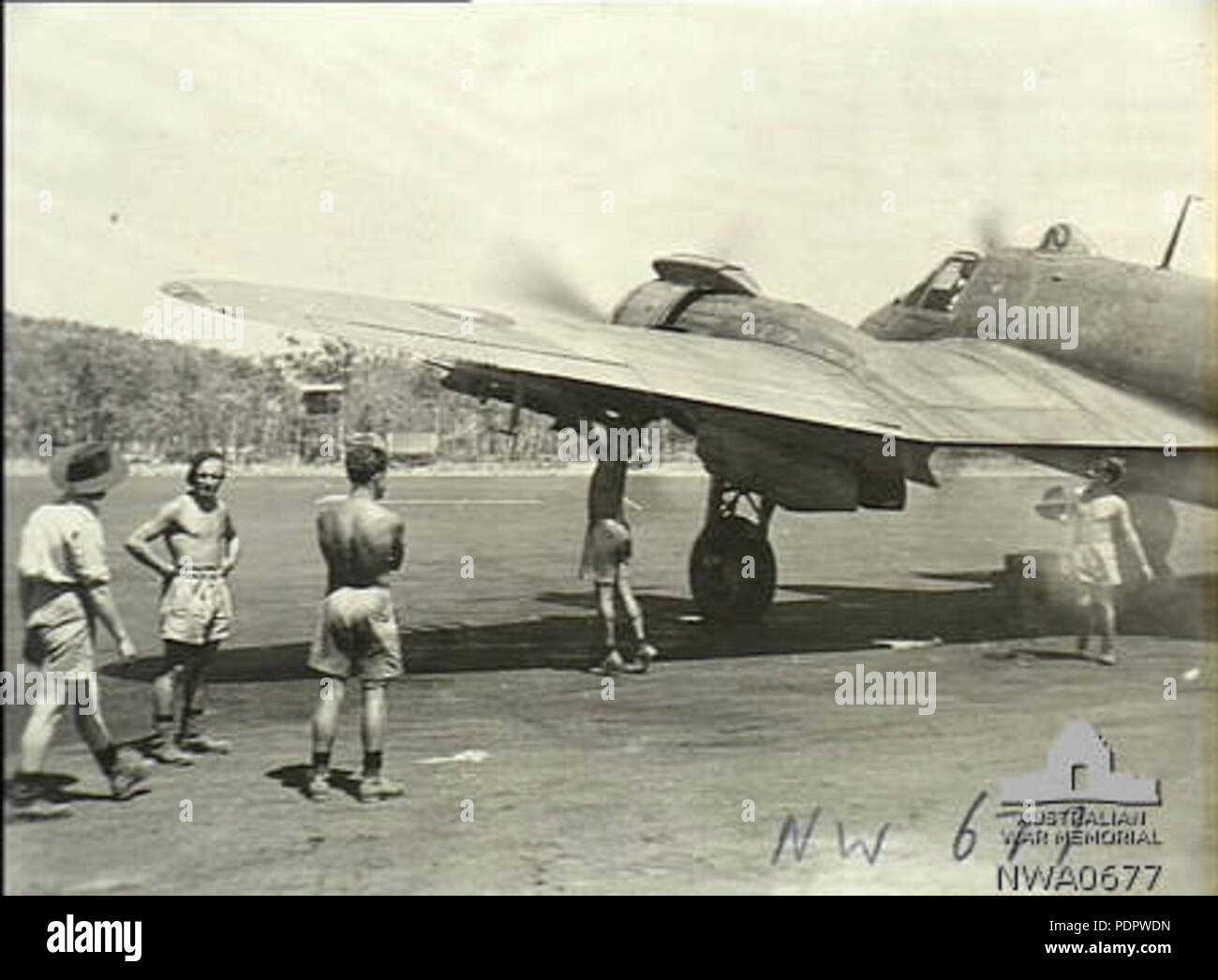 14 Arming 31 Squadron RAAF Beaufighter rockets Coomalie Creek NT Nov ...