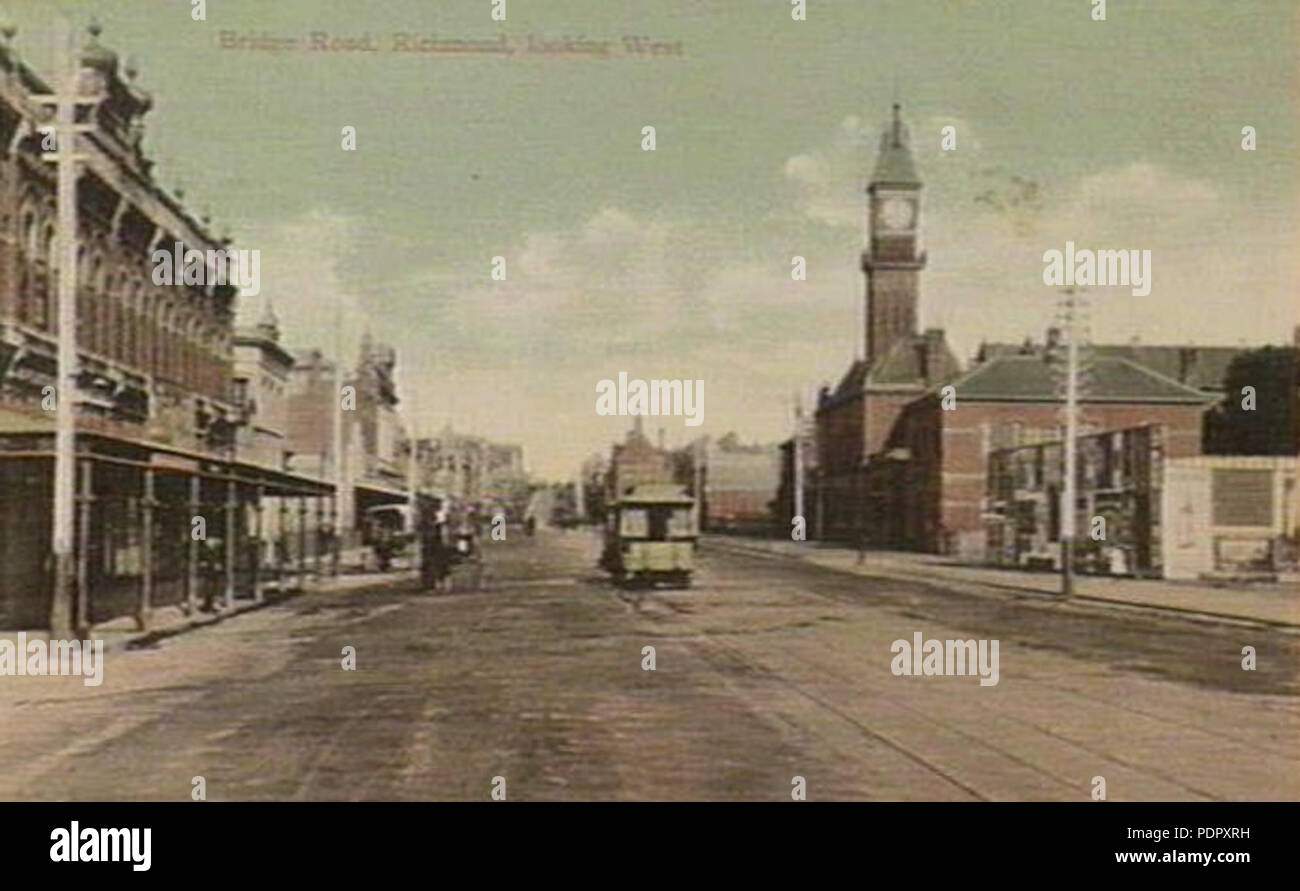 27 Bridge road richmond victoria 1908 Stock Photo