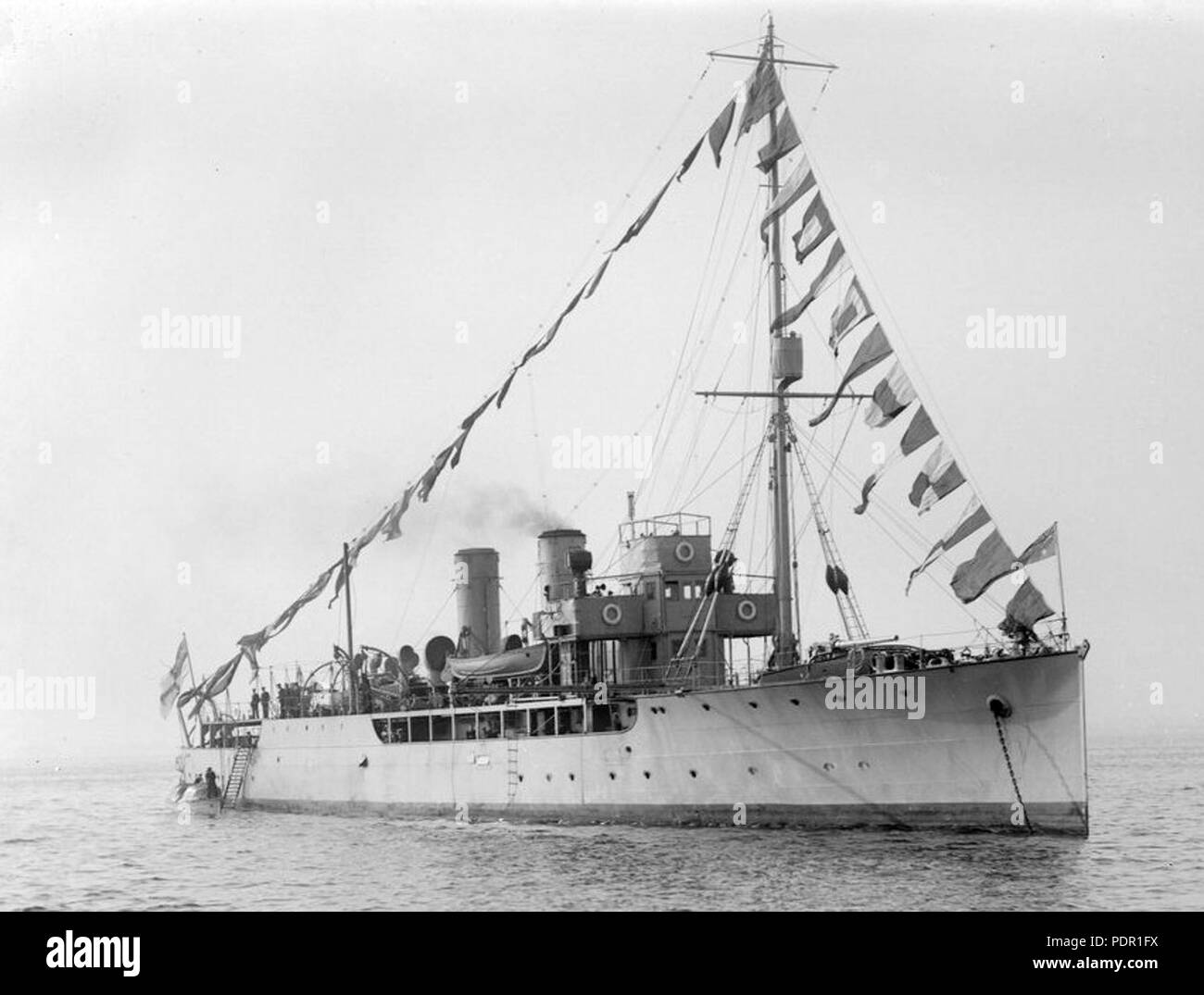 51 HMAS Geranium SLV AllanGreen m Stock Photo