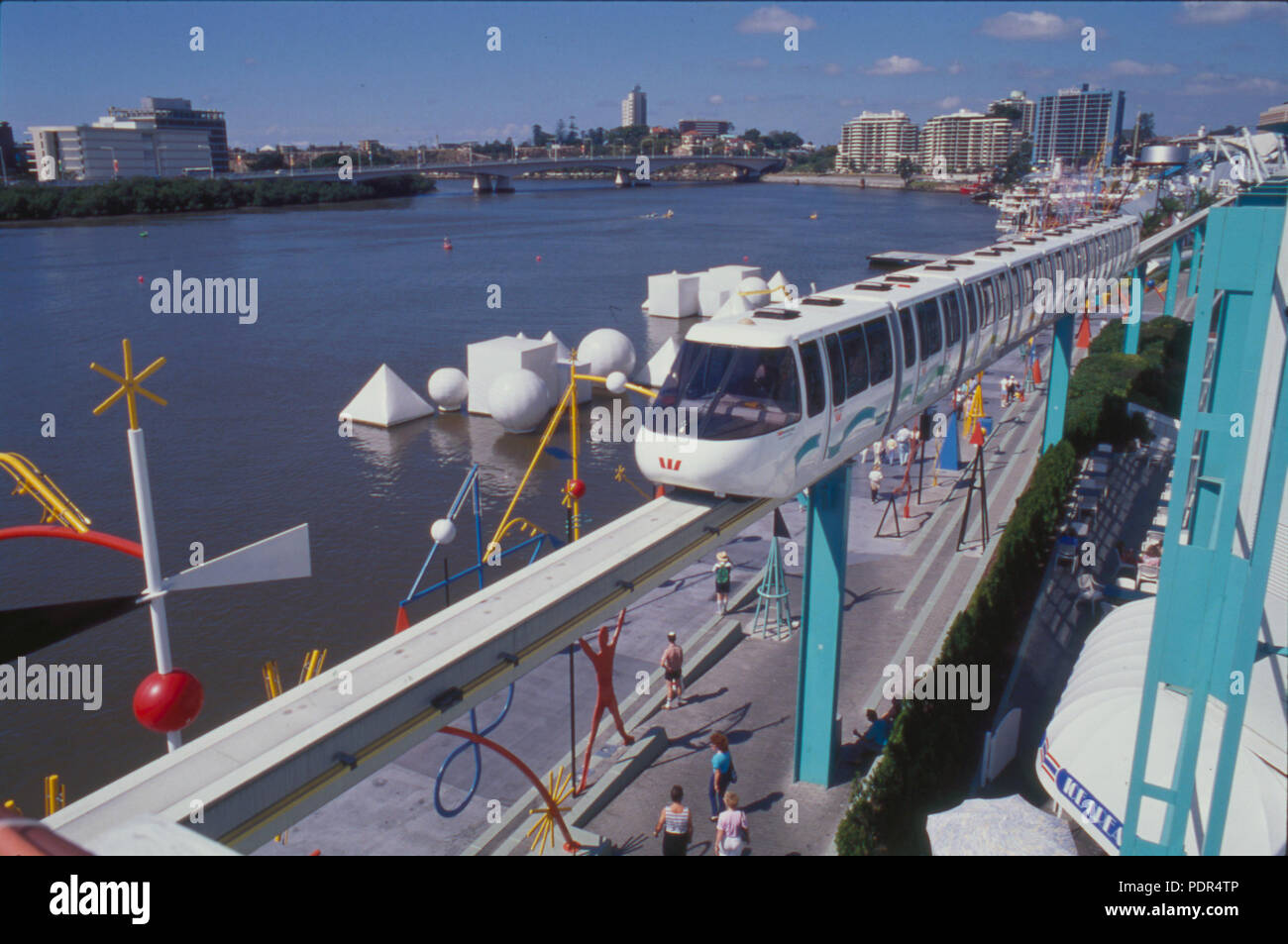 86 Monorail - Expo 88 Stock Photo
