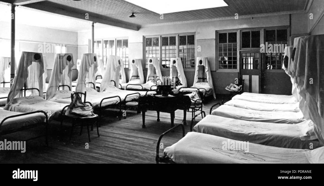 102 Queensland State Archives 1438 Goodna Mental Hospital Conversion of Male Ward July 1950 Stock Photo