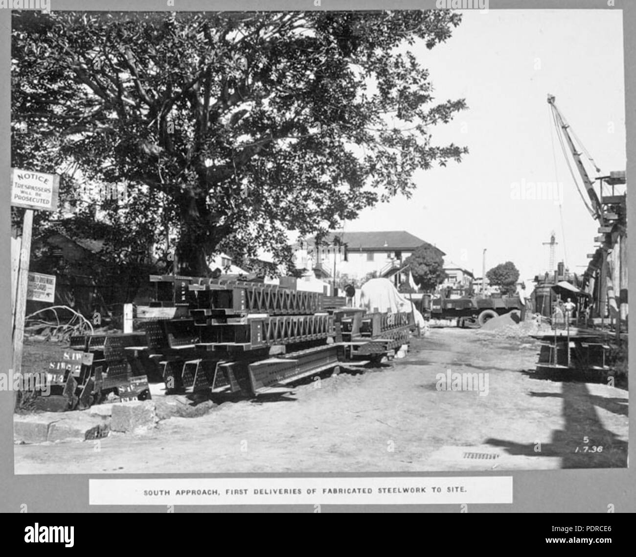 111 Queensland State Archives 3676 South approach first deliveries of