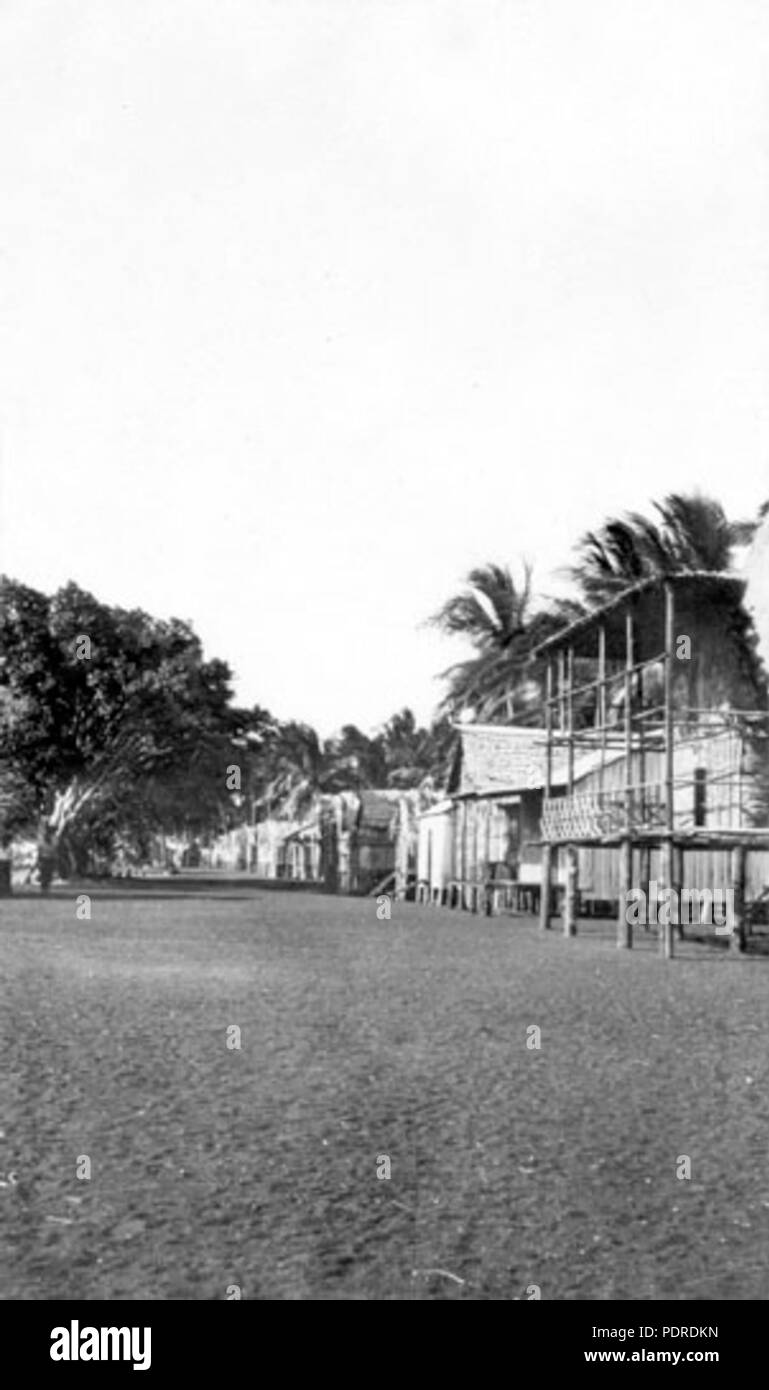 120 Queensland State Archives 5870 Village street Saibai Island 20 July 1911 Stock Photo
