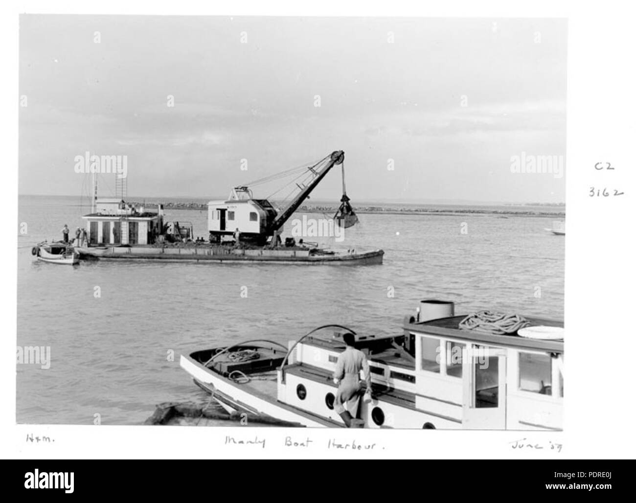 121 Queensland State Archives 6477 Manly Boat Harbour June 1959 Stock