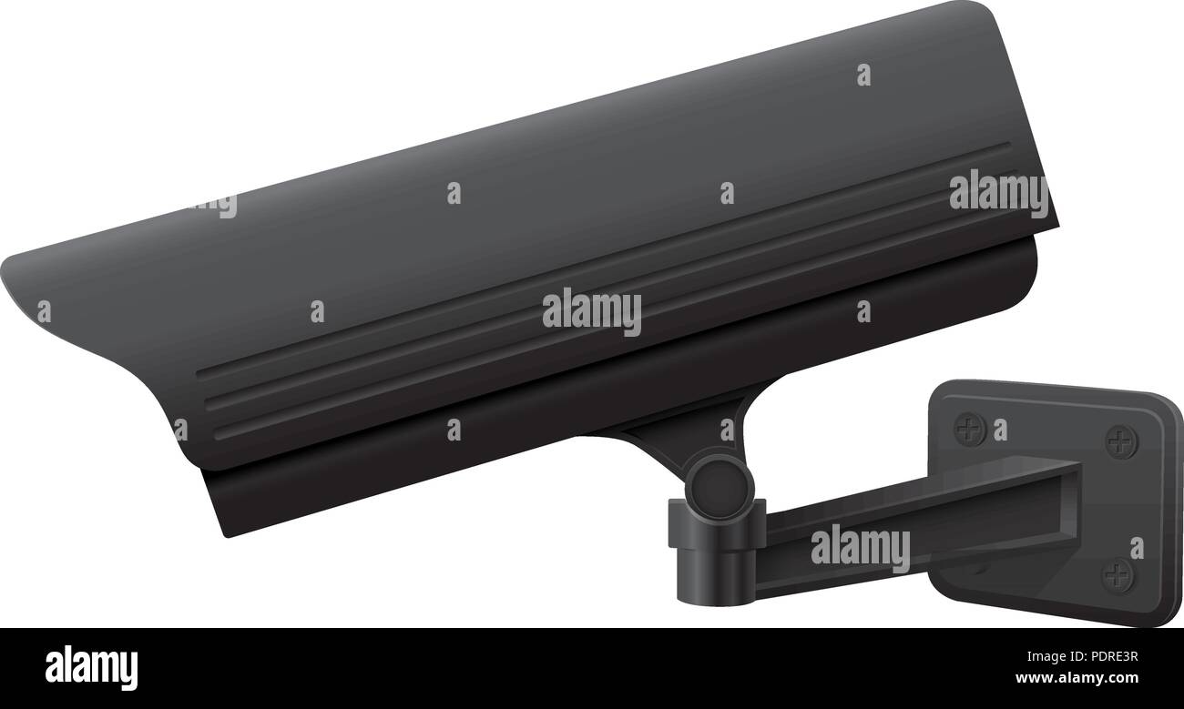 CCTV security camera. Side view. Black surveillance system Stock Vector Image & Art Alamy