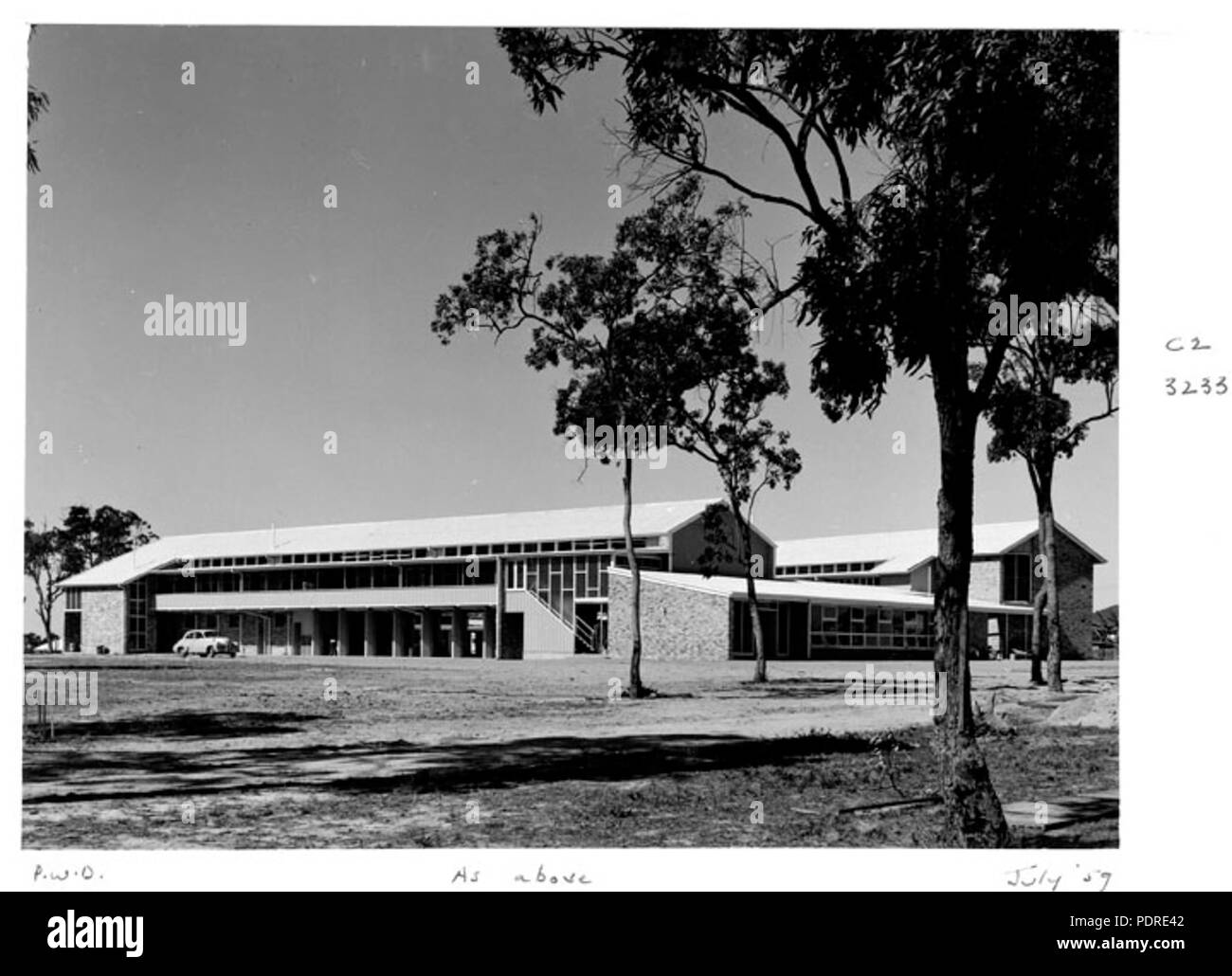 121 Queensland State Archives 6593 Redcliffe State High School Moreton Bay July 1959 Stock Photo