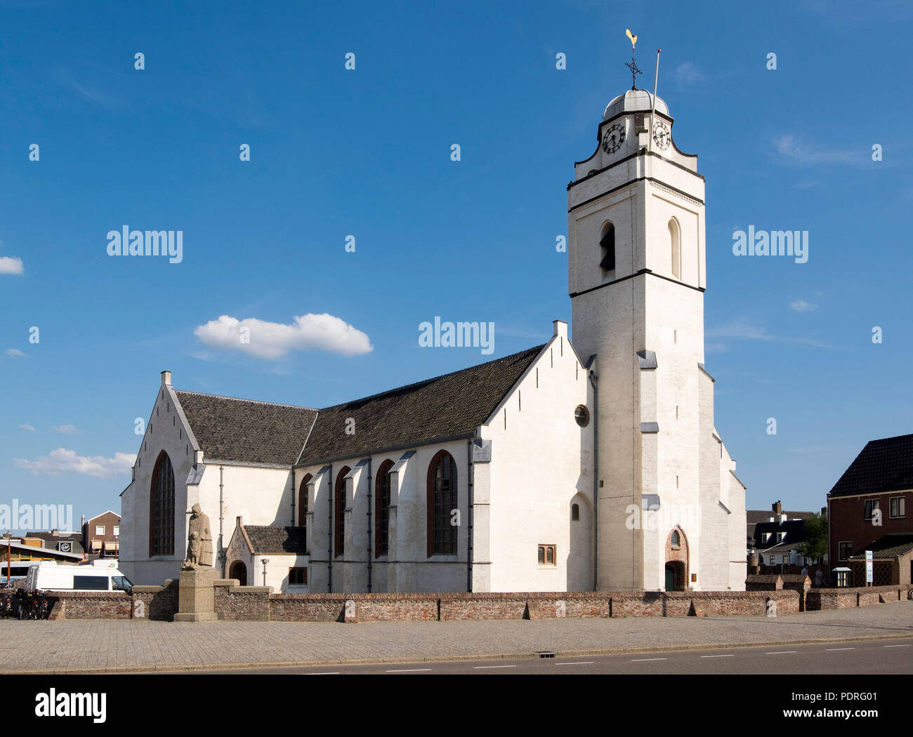 Witte Kerk aan Zee, 16. Jahrhundert Stock Photo