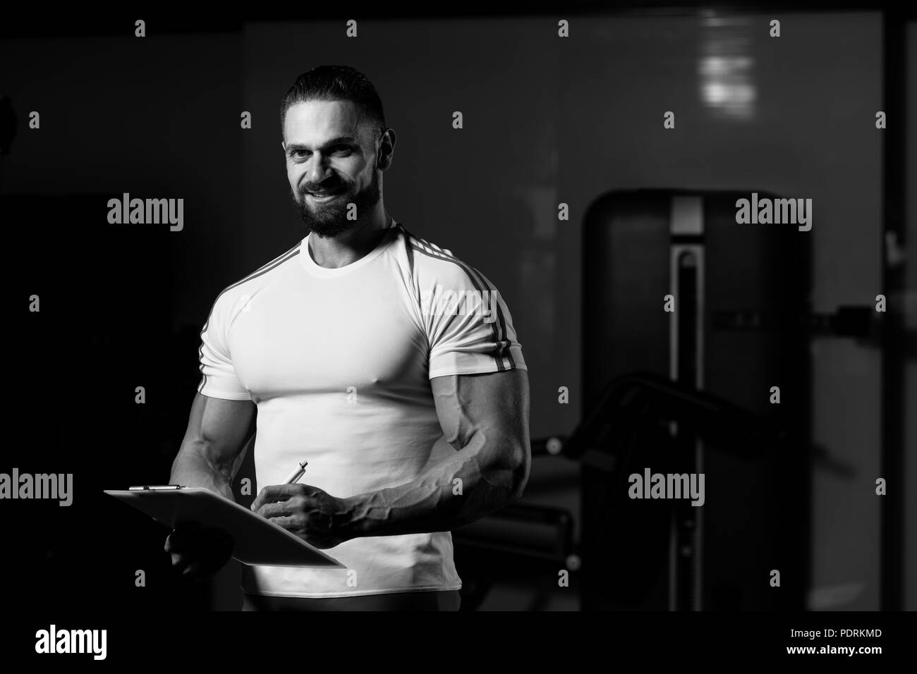black fitness instructor
