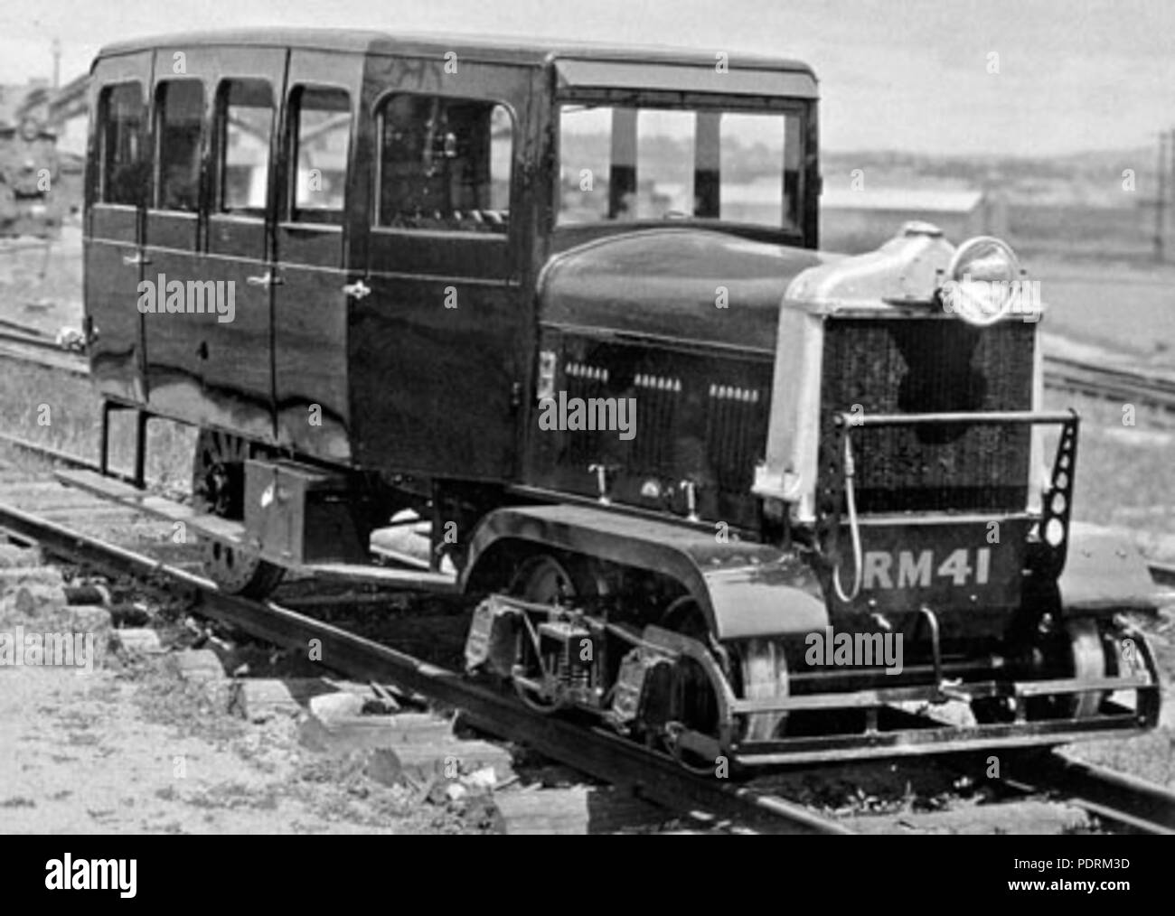 107 Queensland State Archives 2564 Front view of a RM 41 45hp rail petrol inspection car
