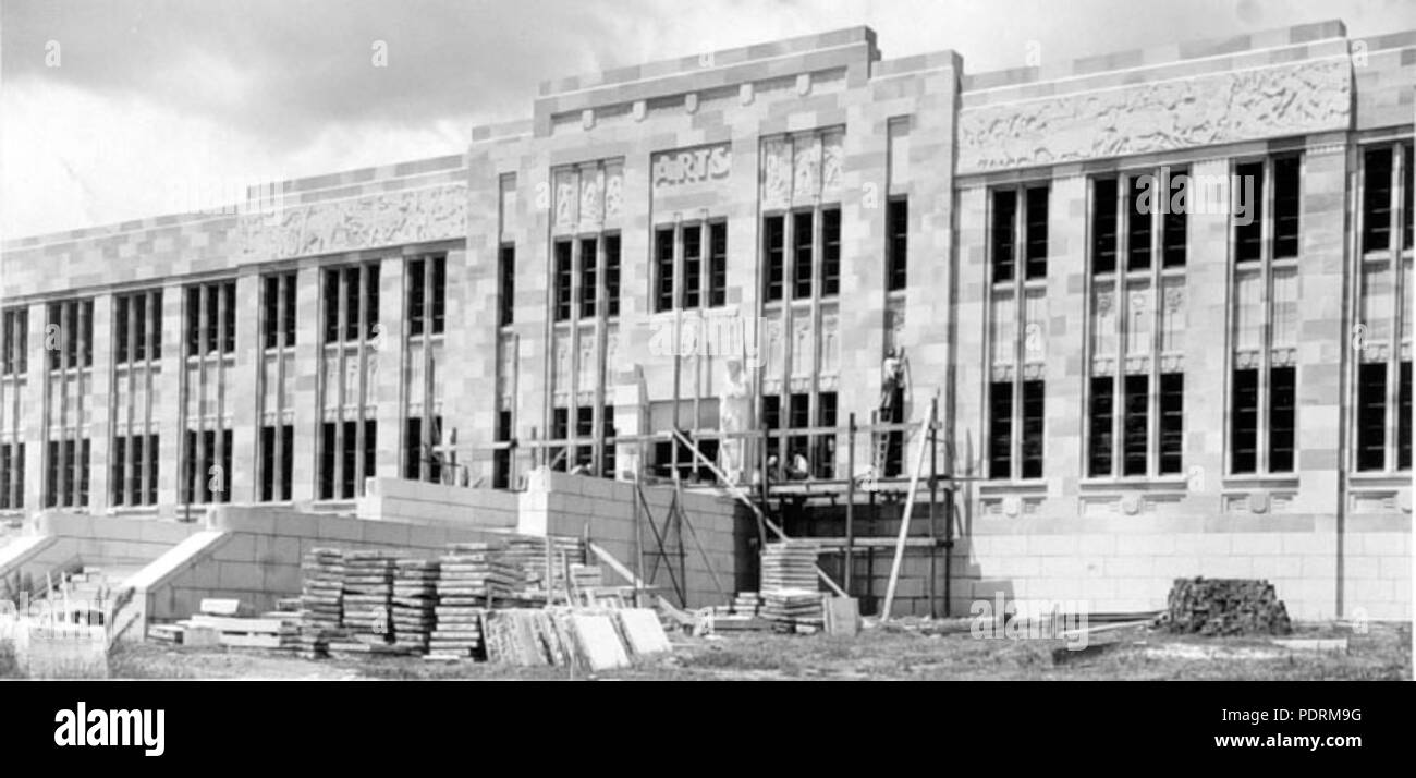 108 Queensland State Archives 2717 Construction of the Arts building at ...