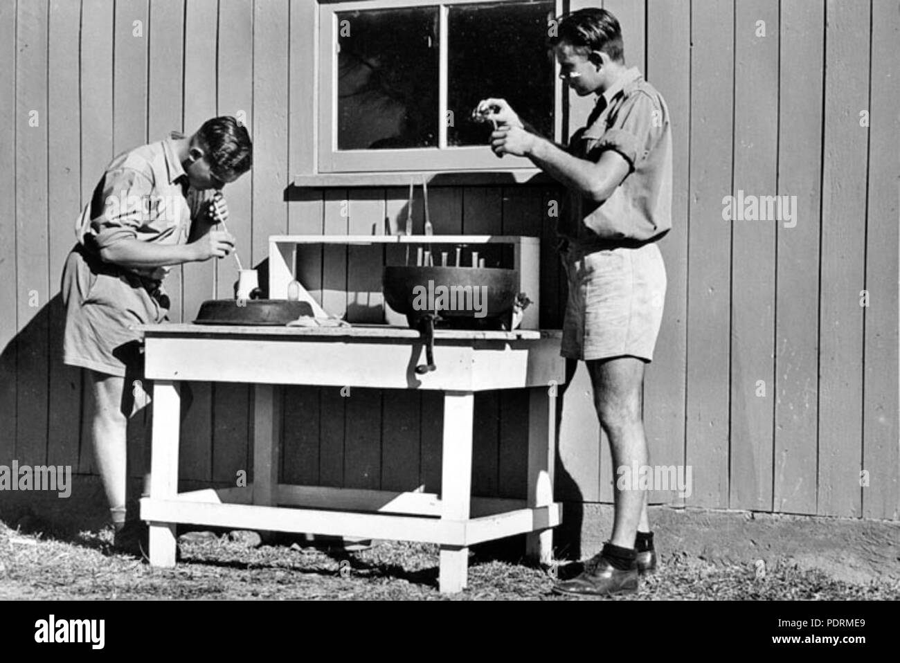 108 Queensland State Archives 2868 Agricultural science at Nambour State Rural School 1946 Stock Photo