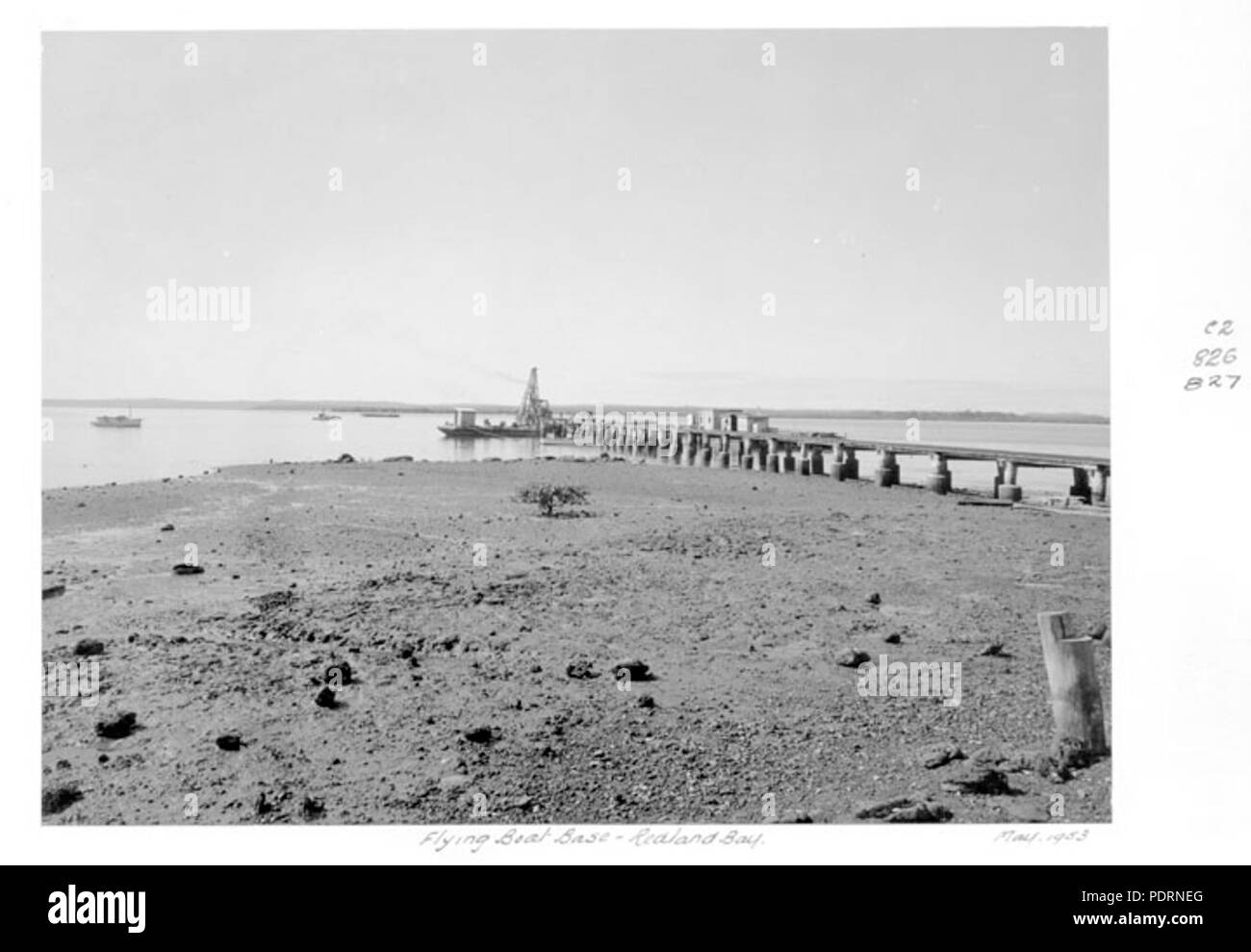 117 Queensland State Archives 4776 Flying Boat Base Redland Bay May 1953 Stock Photo