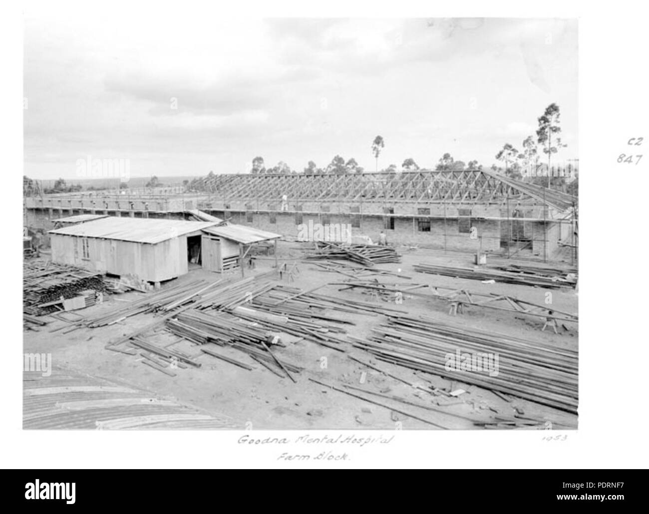 117 Queensland State Archives 4791 Goodna Mental Hospital Farm Block 1953 Stock Photo