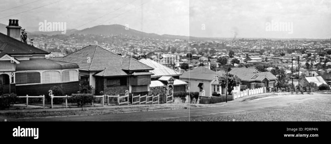 119 Queensland State Archives 524 Looking from Highgate Hill across South Brisbane towards Milton Paddington and Rosalie November 1948 Stock Photo