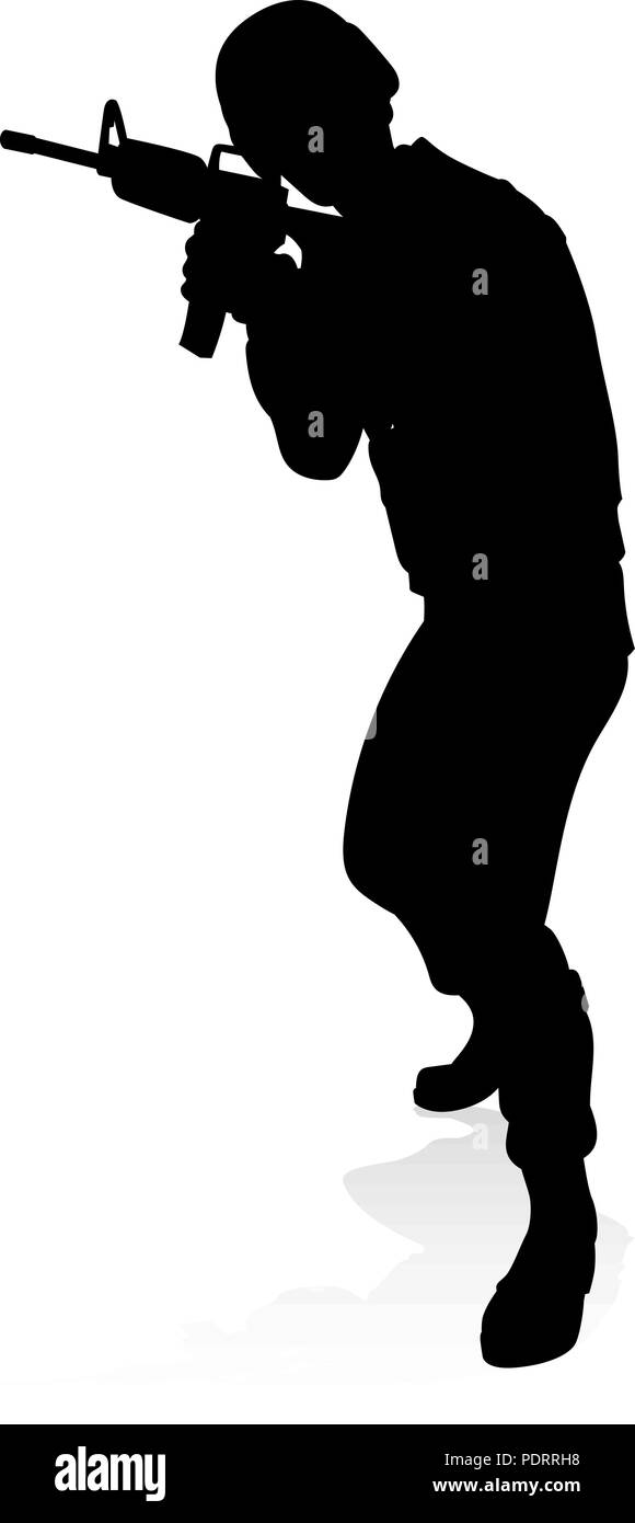 Silhouette army soldier saluting hi-res stock photography and images ...