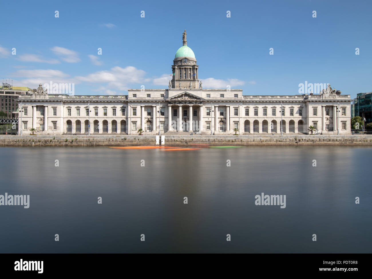 Customs House Quay. Dublin Stock Photo Alamy