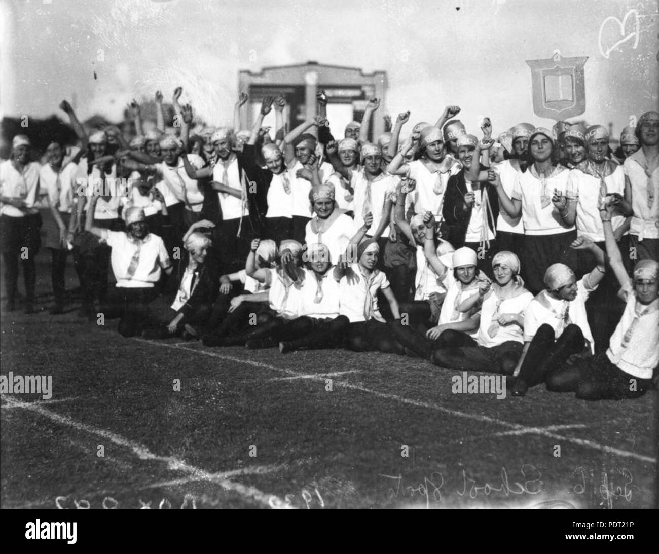 202 StateLibQld 1 106216 Sports day at Brisbane Girls Grammar School, 1932 Stock Photo