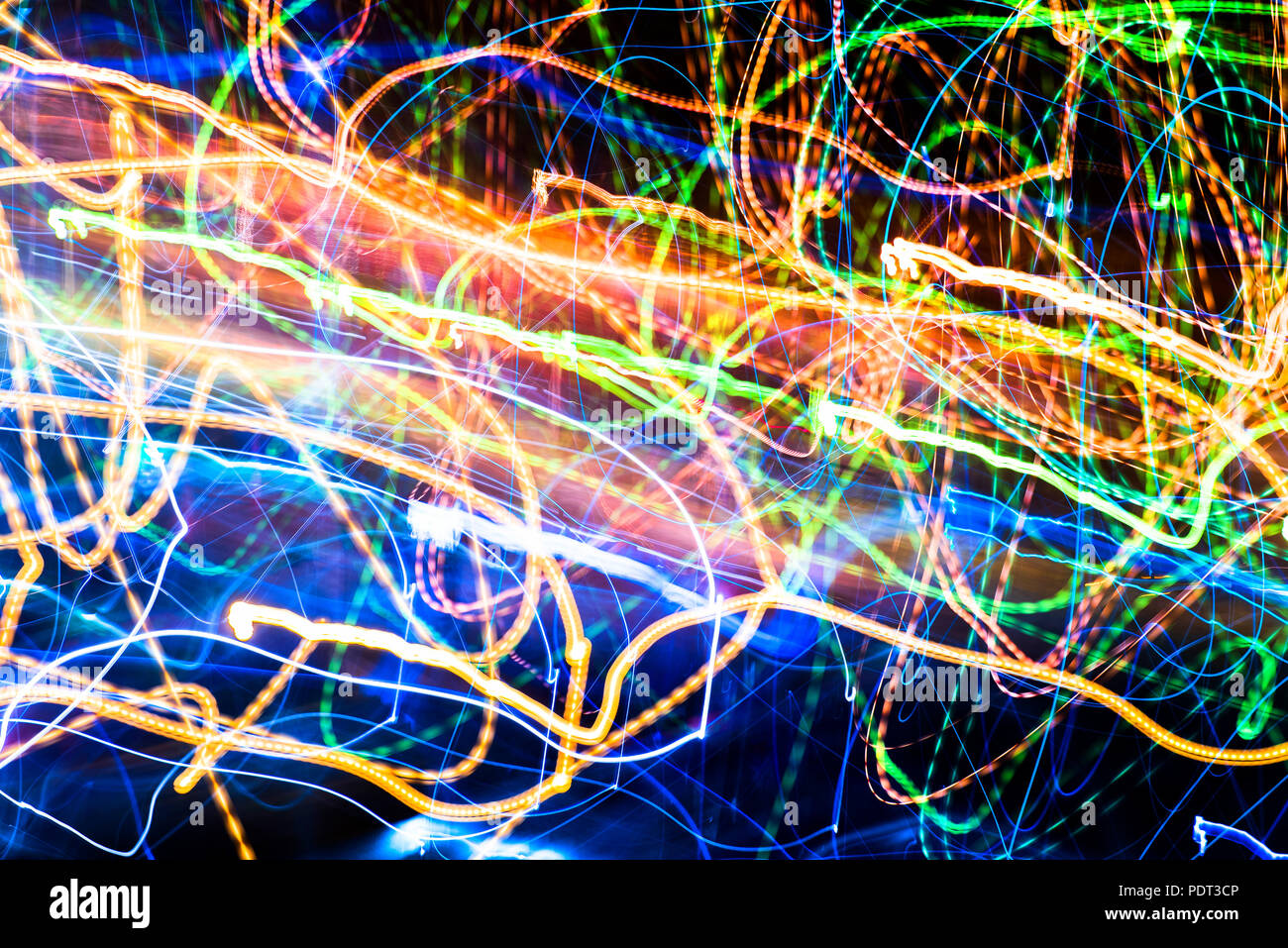 Abstract multicoloured blurred lights background Stock Photo