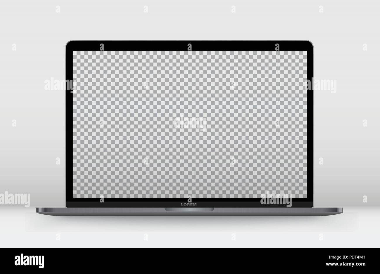 Laptop perspective transparent. Vector illustration for technology ...