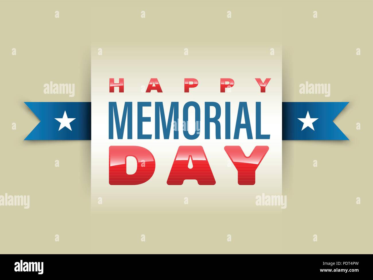 Happy Memorial Day banner. Vector illustration Stock Vector Image & Art ...