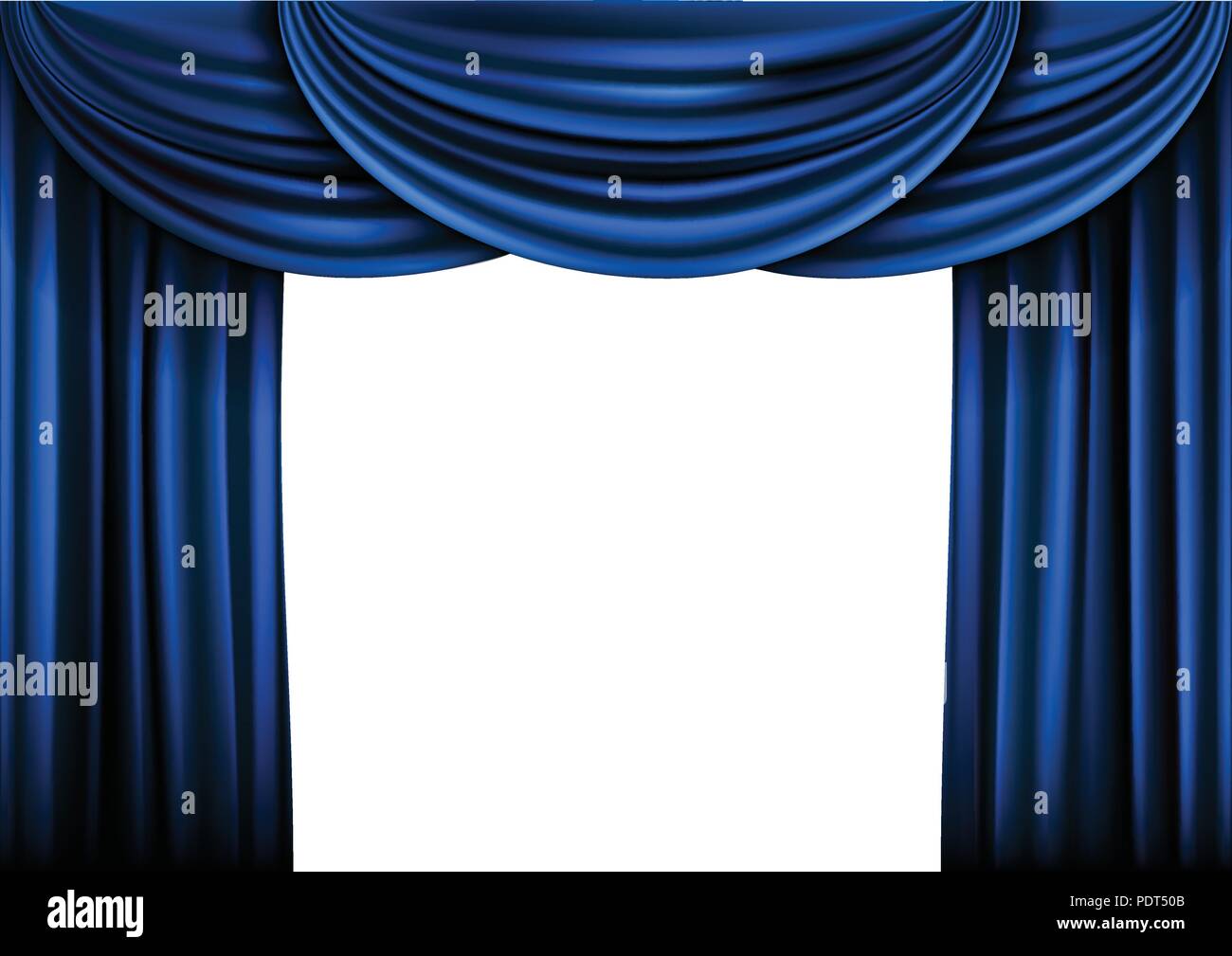 Background  curtain stage. Vector illustration. Stock Vector